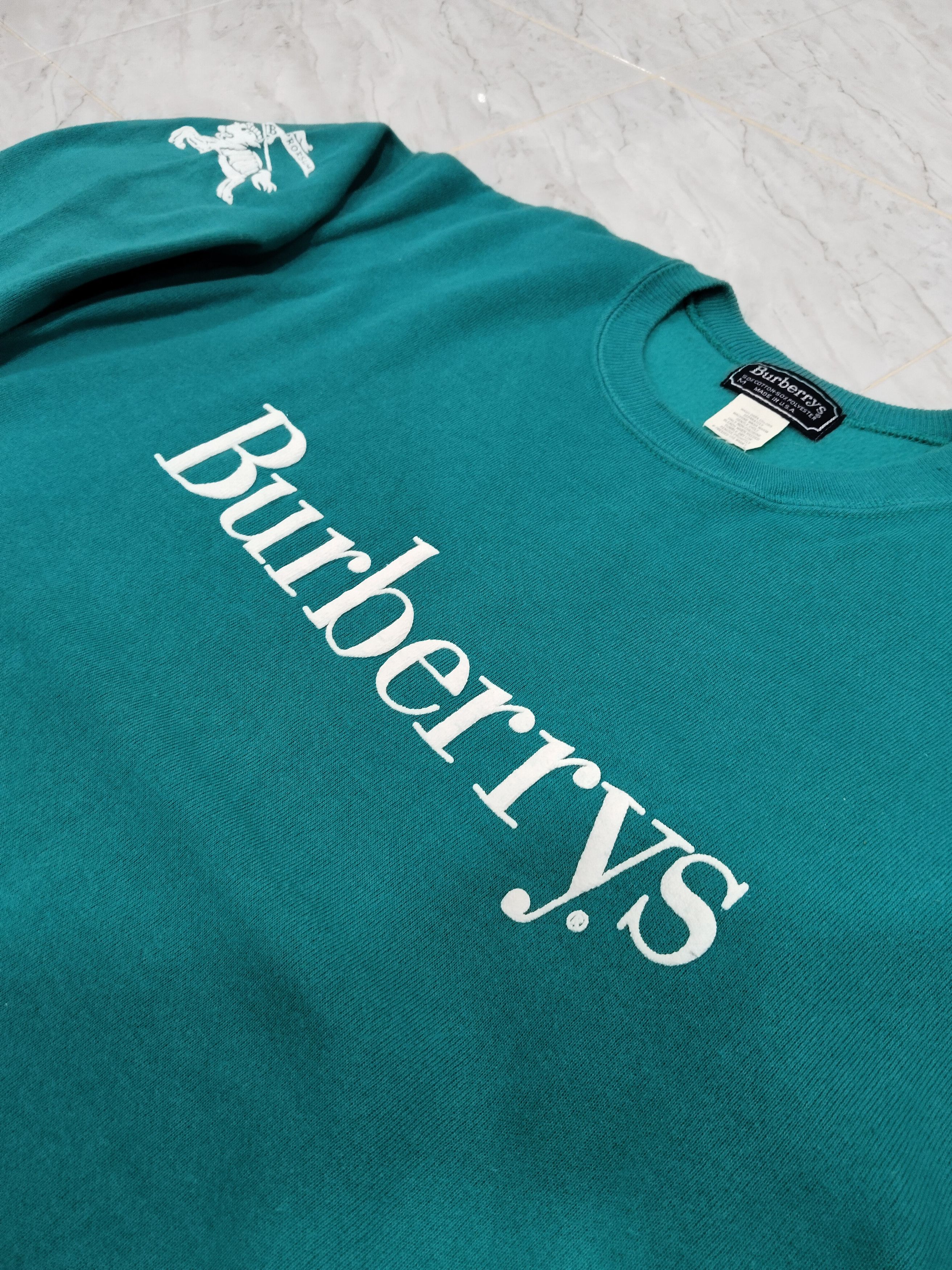 Burberry × Vintage Vintage 80s Burberrys Big Logo USA Made Size US M / EU 48-50 / 2 - 3 Thumbnail