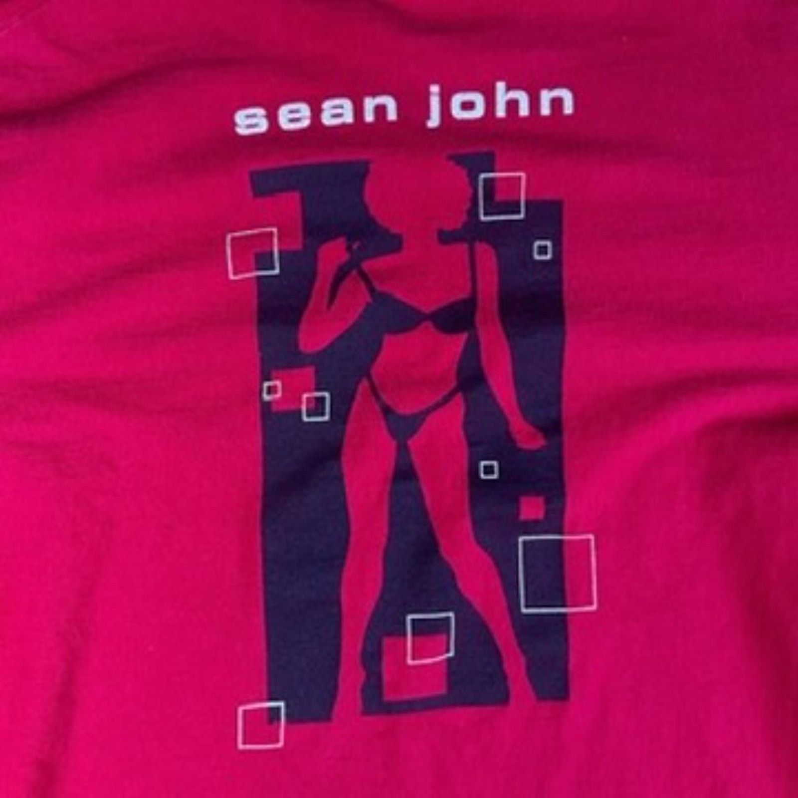 Sean John Vintage Sean John Bikini Baggy Tee Red Size US XL / EU 56 / 4 - 5 Thumbnail