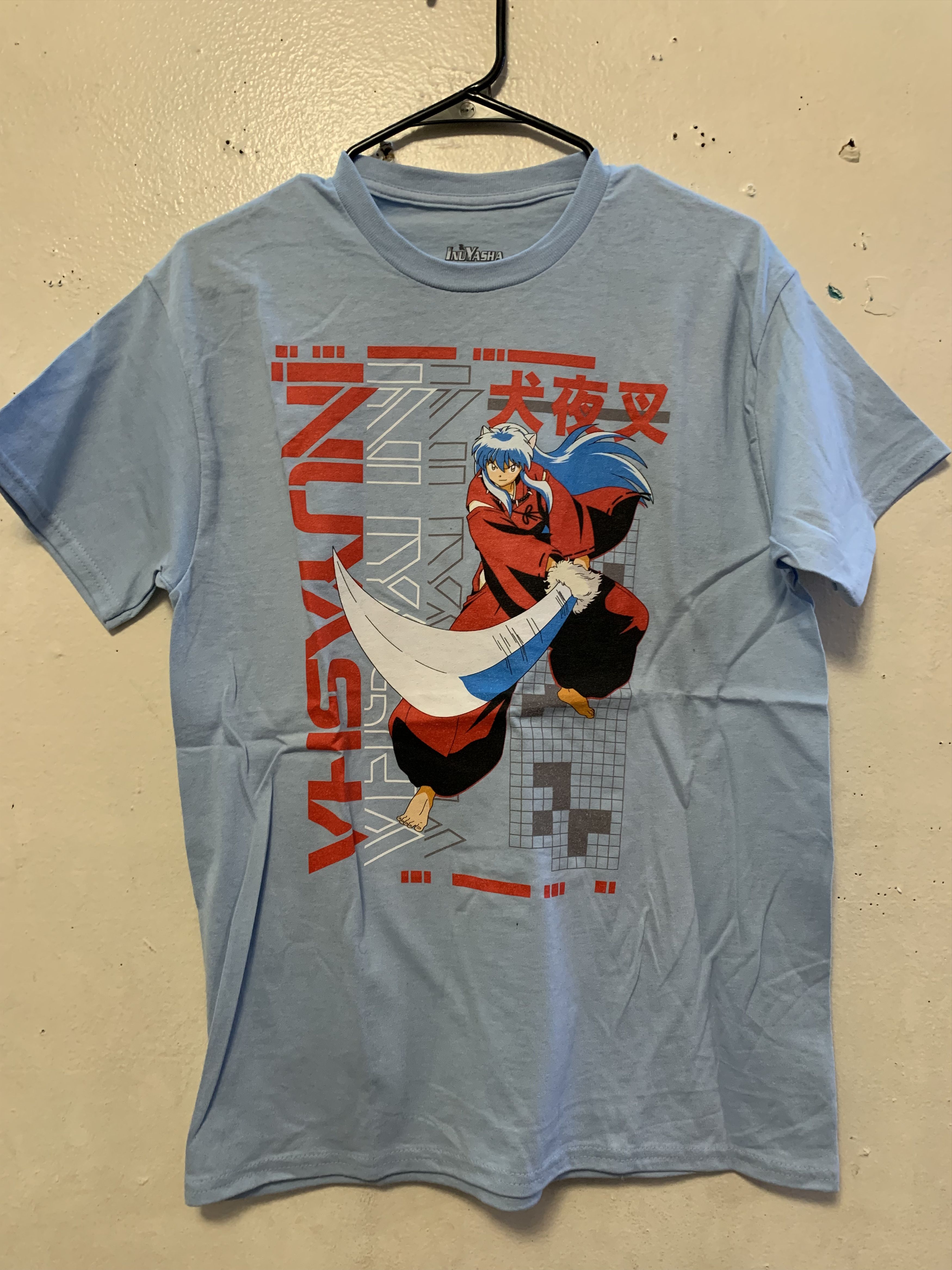 Anime INUYASHA Sky Blue T Shirt ⊛ SKY BLUE ⊛ New Size US M / EU 48-50 / 2 - 2 Thumbnail