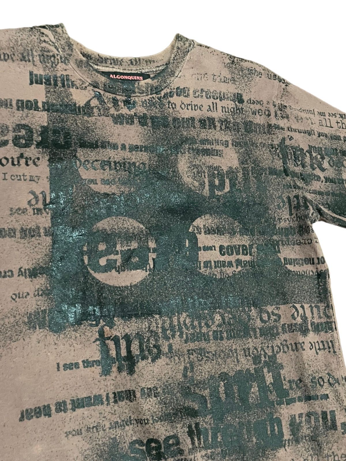 Japanese Brand Archival Gothic Lolita Algonquins Japan Punk Tee Size US M / EU 48-50 / 2 - 10 Thumbnail