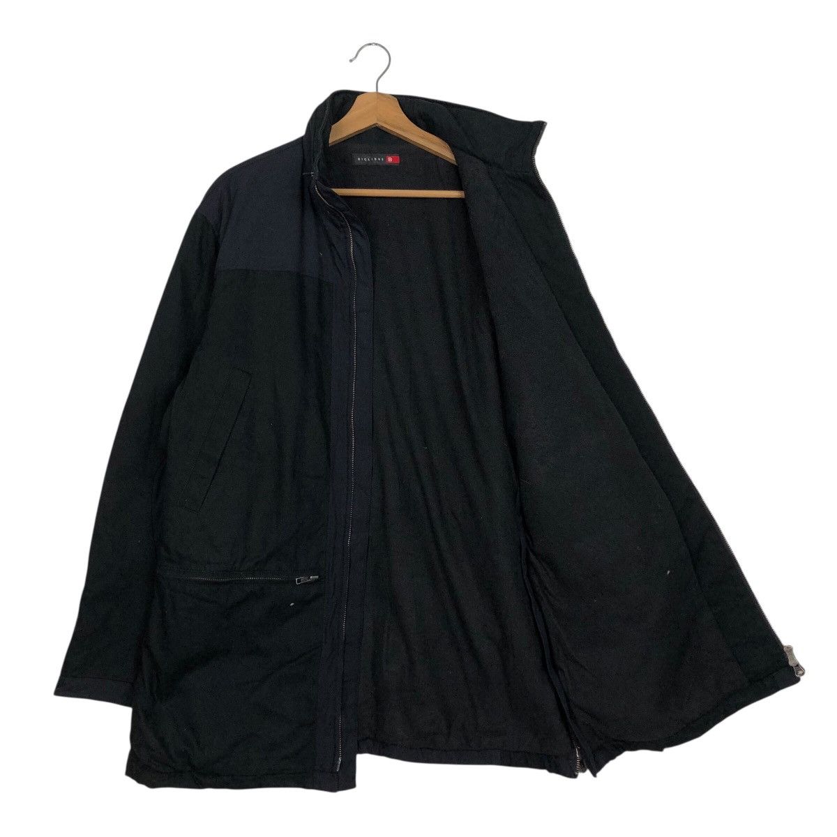 Japanese Brand Black Zip Up Jacket Stand Collar Pocket Casual Coat Biglidue Size US M / EU 48-50 / 2 - 13 Thumbnail