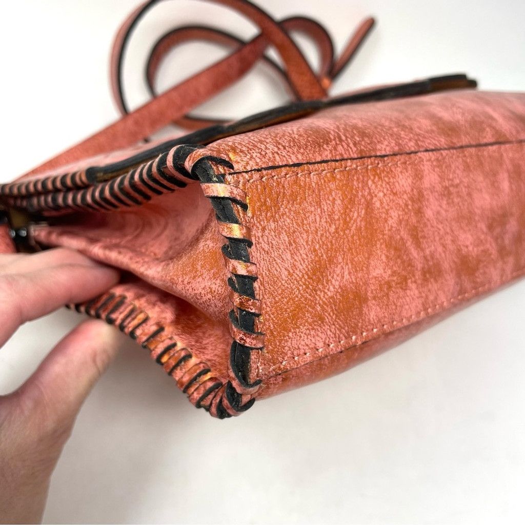 Patricia Nash NEW Patricia Nash Sarola Burnt Coral Hand Tooled Leather Bag Size ONE SIZE - 7 Thumbnail