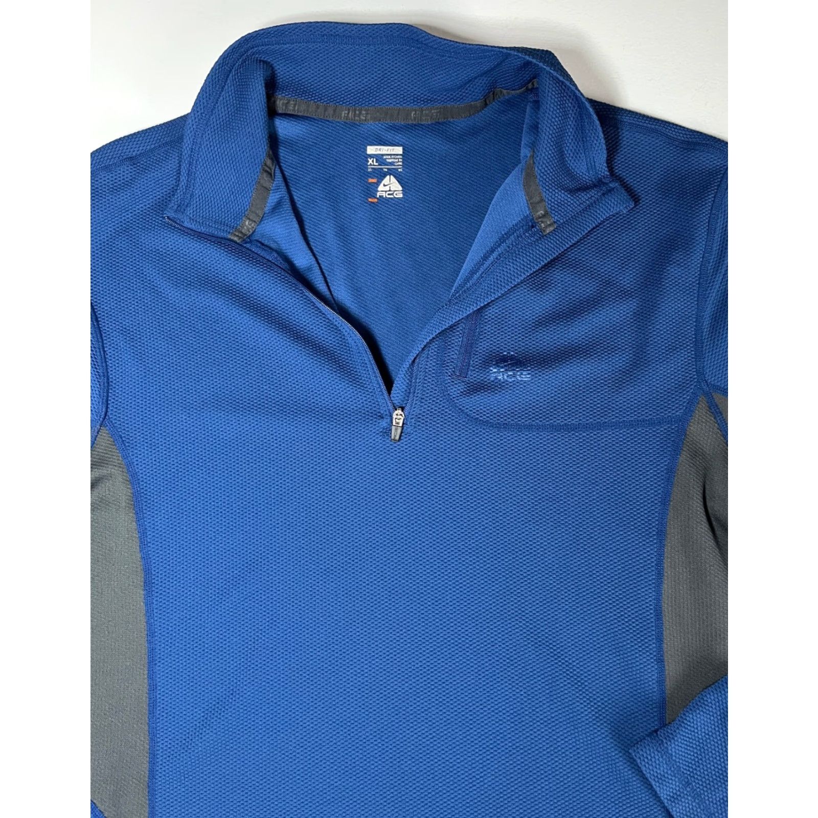 Nike Nike Dri-Fit ACG 1/4 Zip Pullover Mens XL Blue Short Sleeve? Size US XL / EU 56 / 4 - 5 Thumbnail