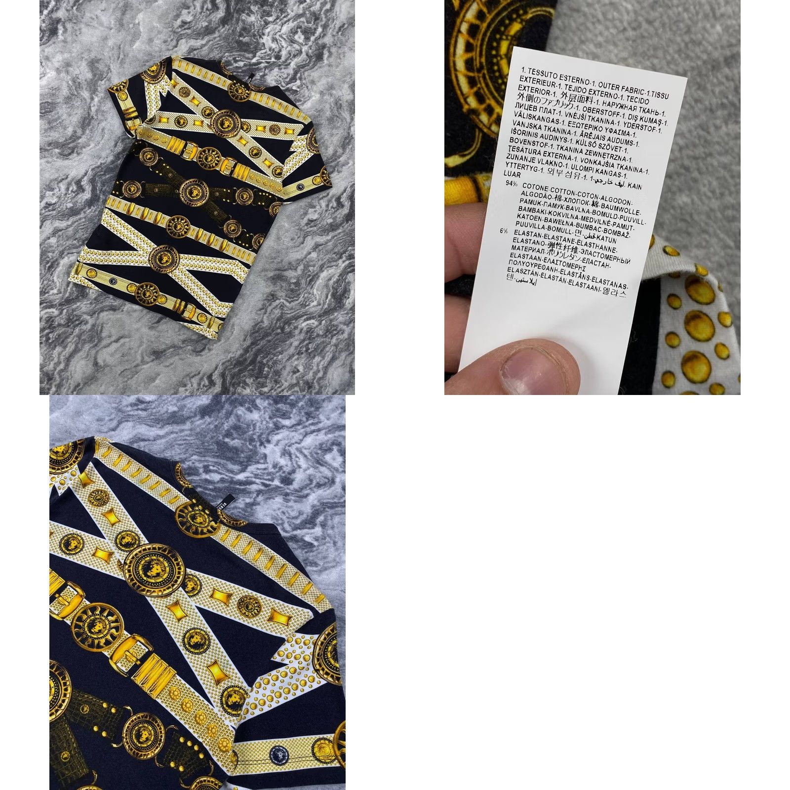 Versace Versus Versace T-Shirt Men Size S Multicolor Baroque Big Logo Size US S / EU 44-46 / 1 - 8 Thumbnail