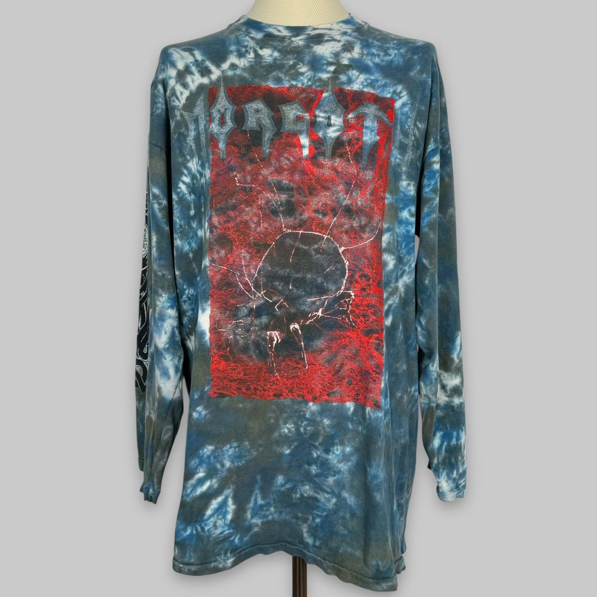 Band Tees Vintage 1993 Morgoth ‘Odium’ Metal Rare Tie Dye LS T Shirt Size US XXL / EU 58 / 5 - 1 Thumbnail