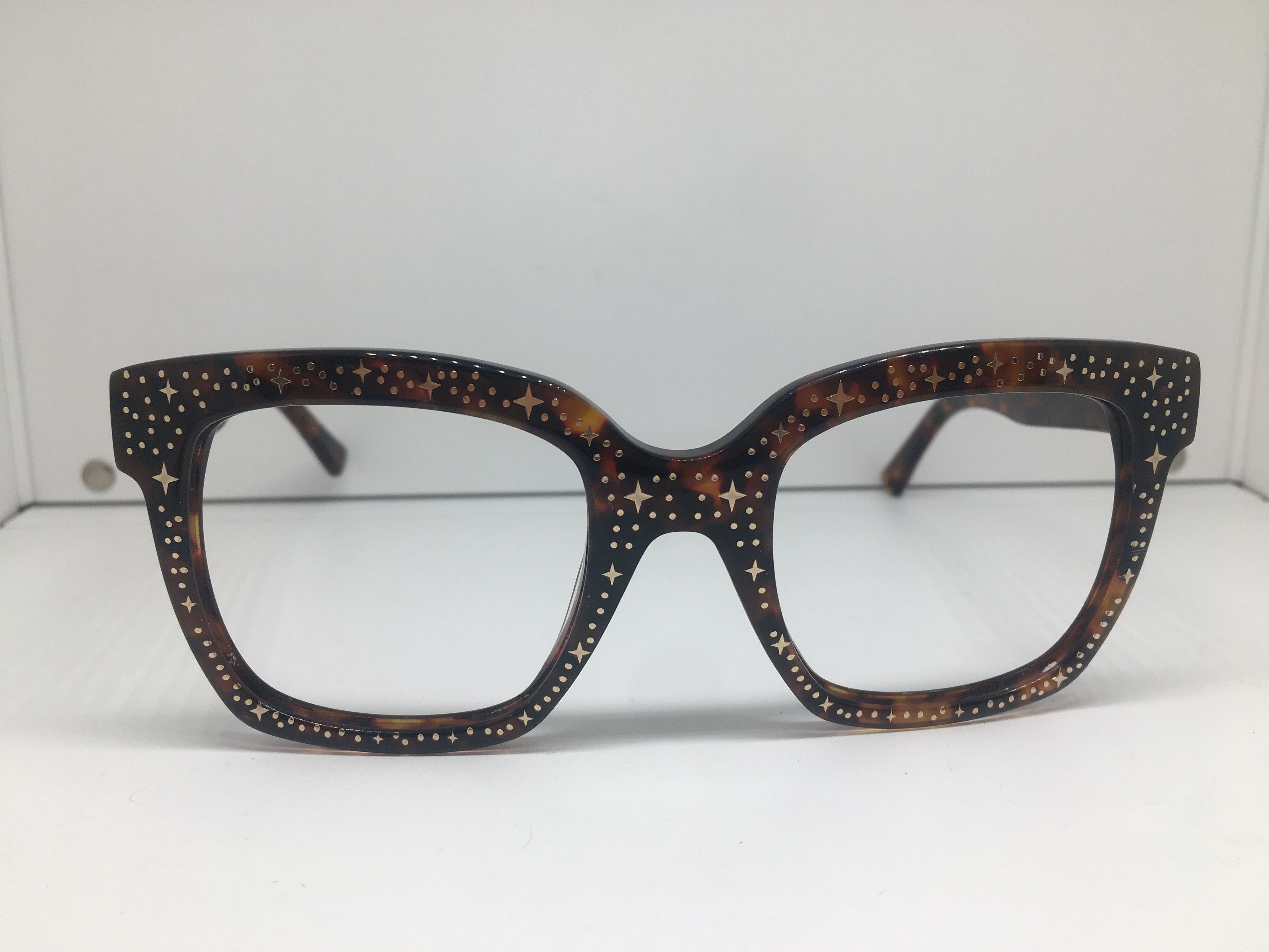 Other Handmade Tortoise Acetate Square Eyeglasses Frame Size ONE SIZE - 2 Thumbnail