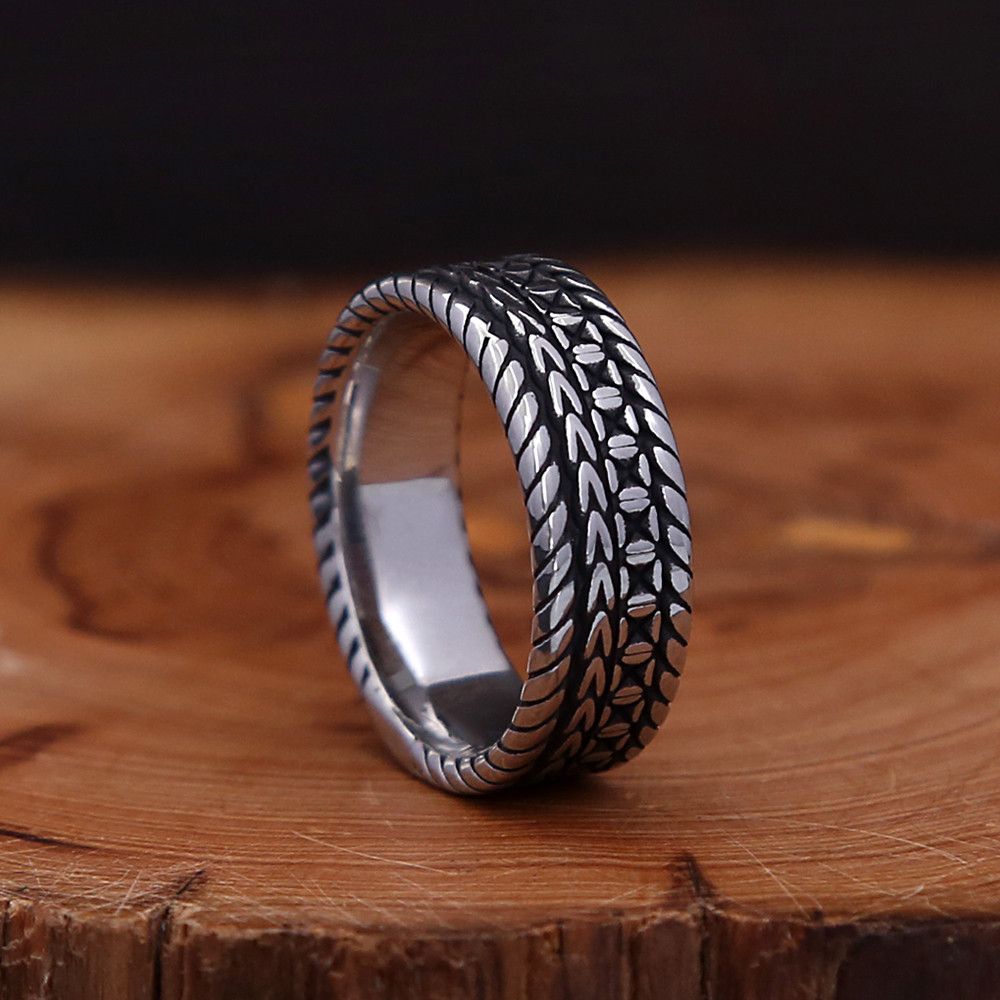 Jewelry Creative Retro Simple Braided Ring Size ONE SIZE - 6 Thumbnail