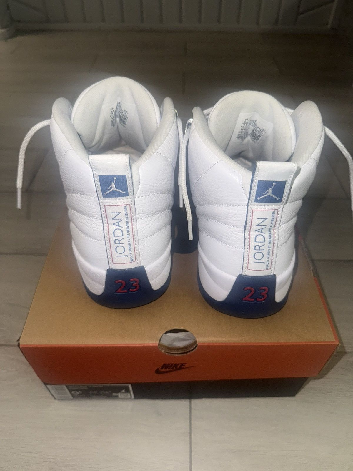 Jordan Brand Jordan 12 Retro French Blue Size US 9.5 / EU 42-43 - 3 Thumbnail