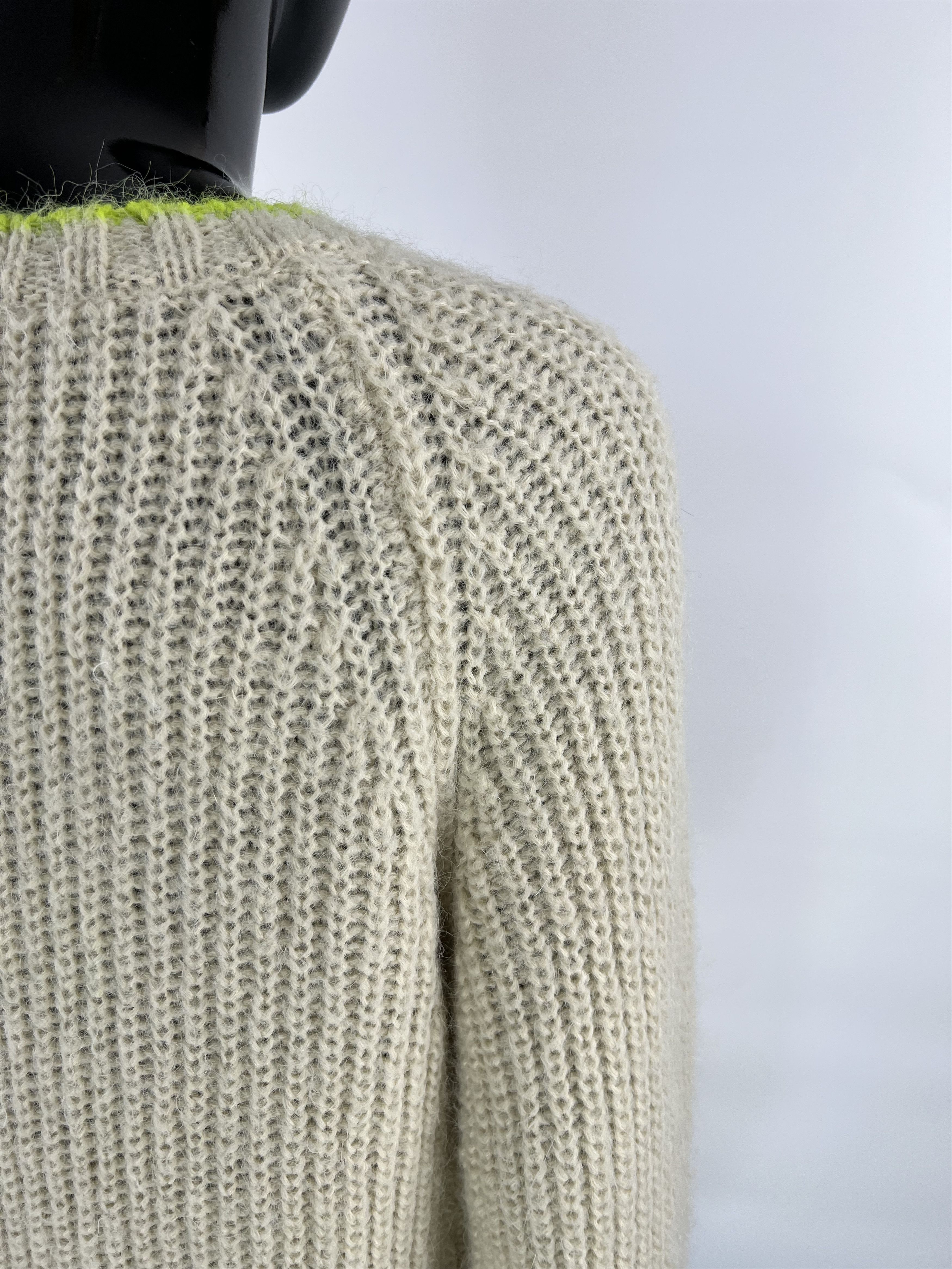 Levi's Levis Women's Ivory Ribbed Knit Sweater Size XS/S Oversized Size XS / US 0-2 / IT 36-38 - 6 Thumbnail