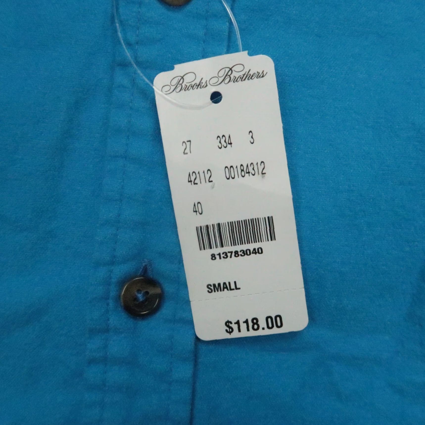 Brooks Brothers Brooks Brothers Shirt Mens Small Blue Regent Fit Chamois Button Down Long Sleeve Size US S / EU 44-46 / 1 - 4 Thumbnail