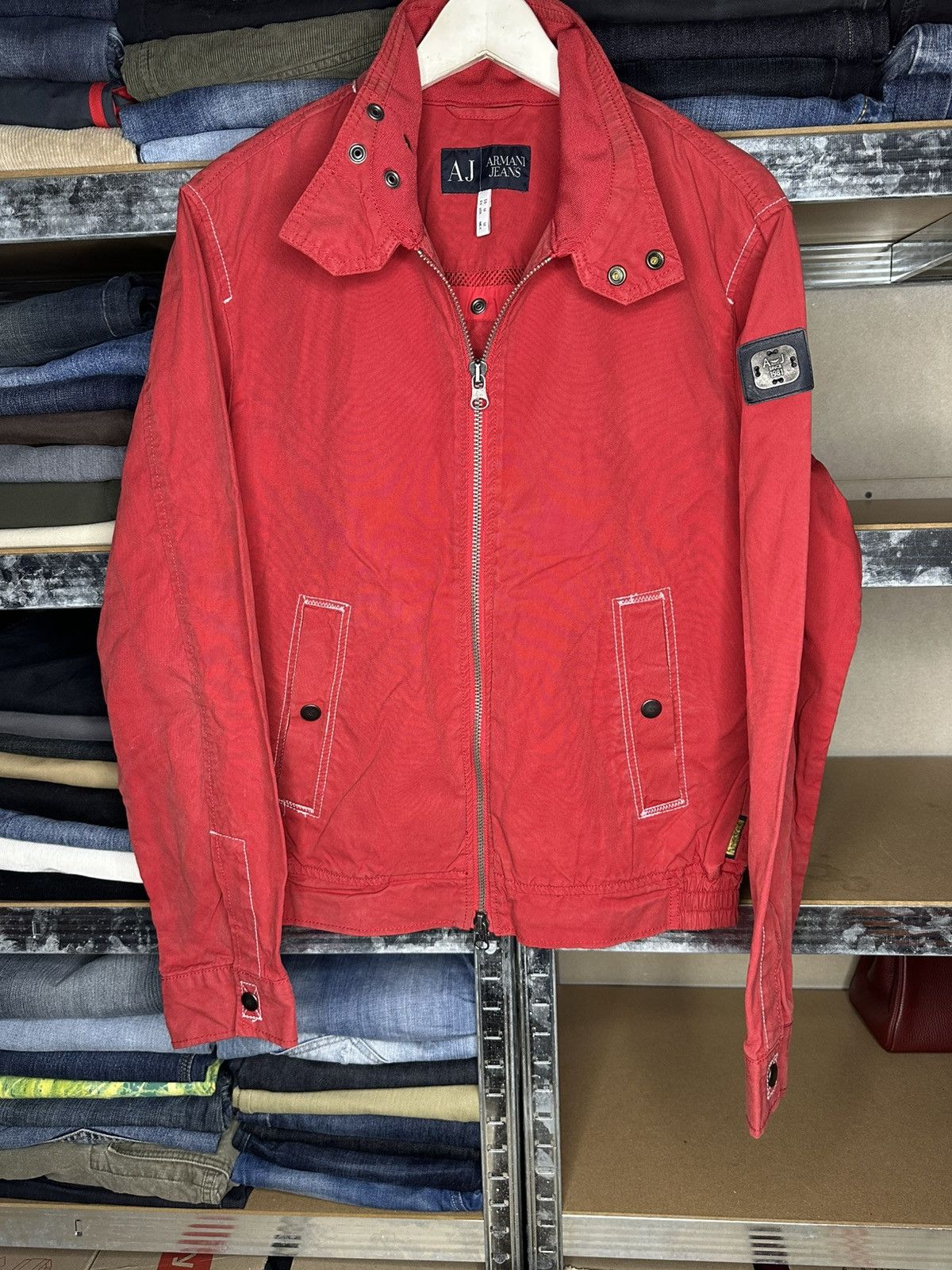 Armani Armani Jeans Military Bomber Jacket Y2K Size US M / EU 48-50 / 2 - 1 Thumbnail