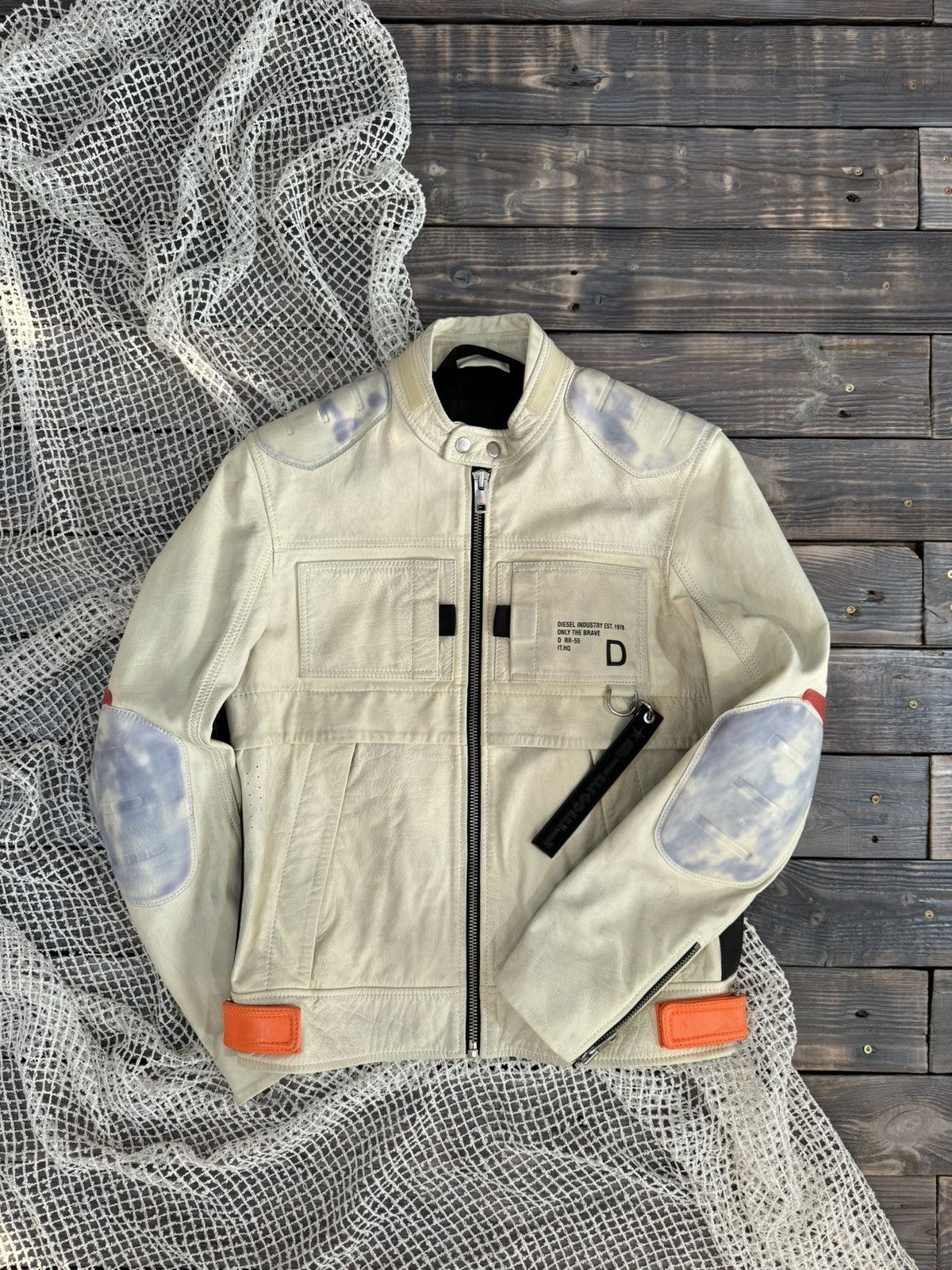 image of Diesel L-Dixon Jacket in White, Men's (Size Medium)