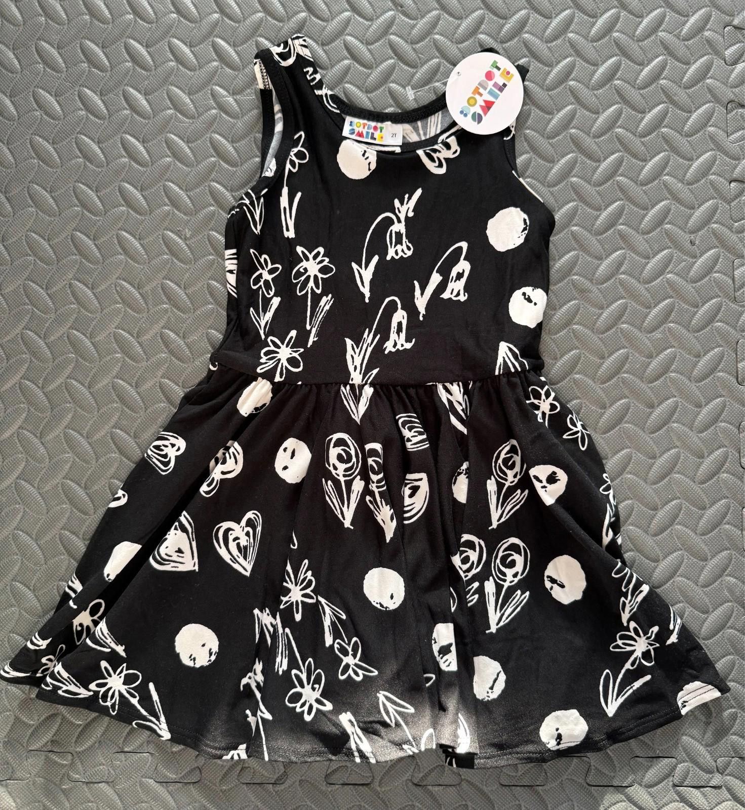 Other Dot Dot Smile Sketchbook Love Tank Dress - 2T Size ONE SIZE - 3 Thumbnail