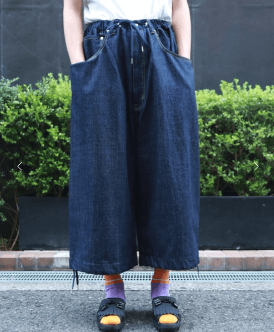 image of Fumito Ganryu Five-Pocket Parkour Jeans in Indigo, Men's (Size 29)