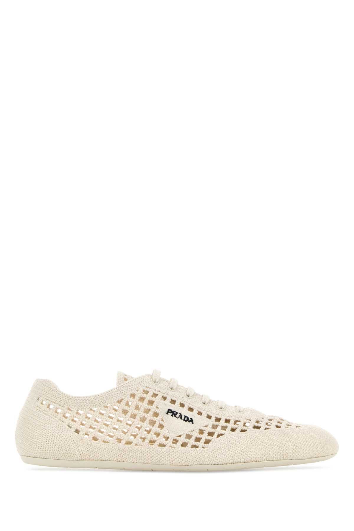 Prada Ivory Crochet Sneakers Size US 11 / IT 41 - 1 Thumbnail