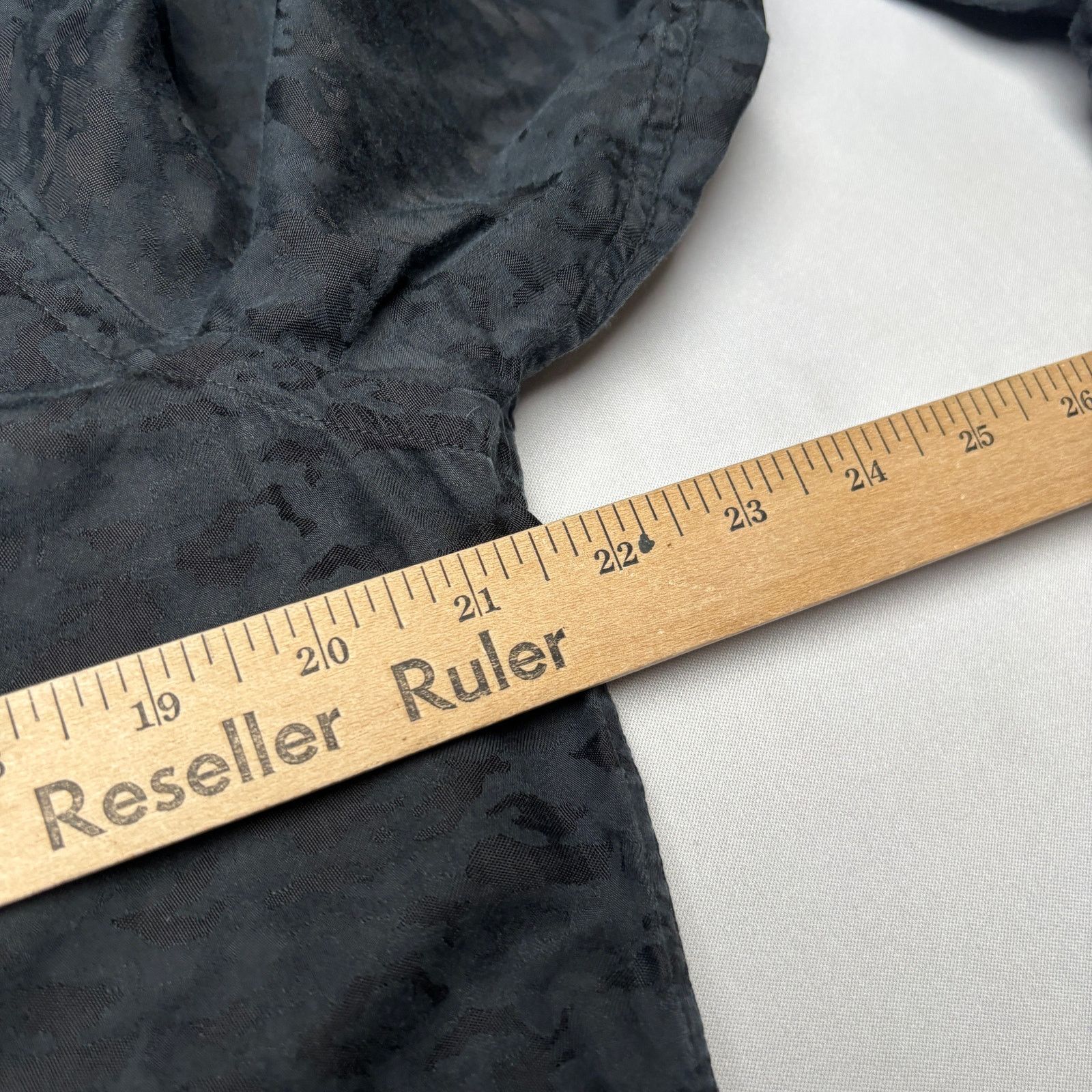 Versace VTG Versace Collection Black Jacquard Button Up Shirt 43/17 Size US L / EU 52-54 / 3 - 7 Thumbnail
