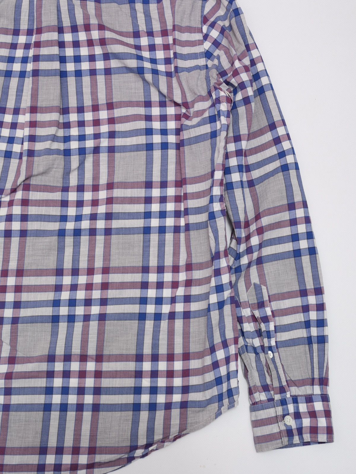 Acne Studios Acne Studios Straight Check AW10 Cotton Plaid Shirt Purple Size US M / EU 48-50 / 2 - 11 Thumbnail
