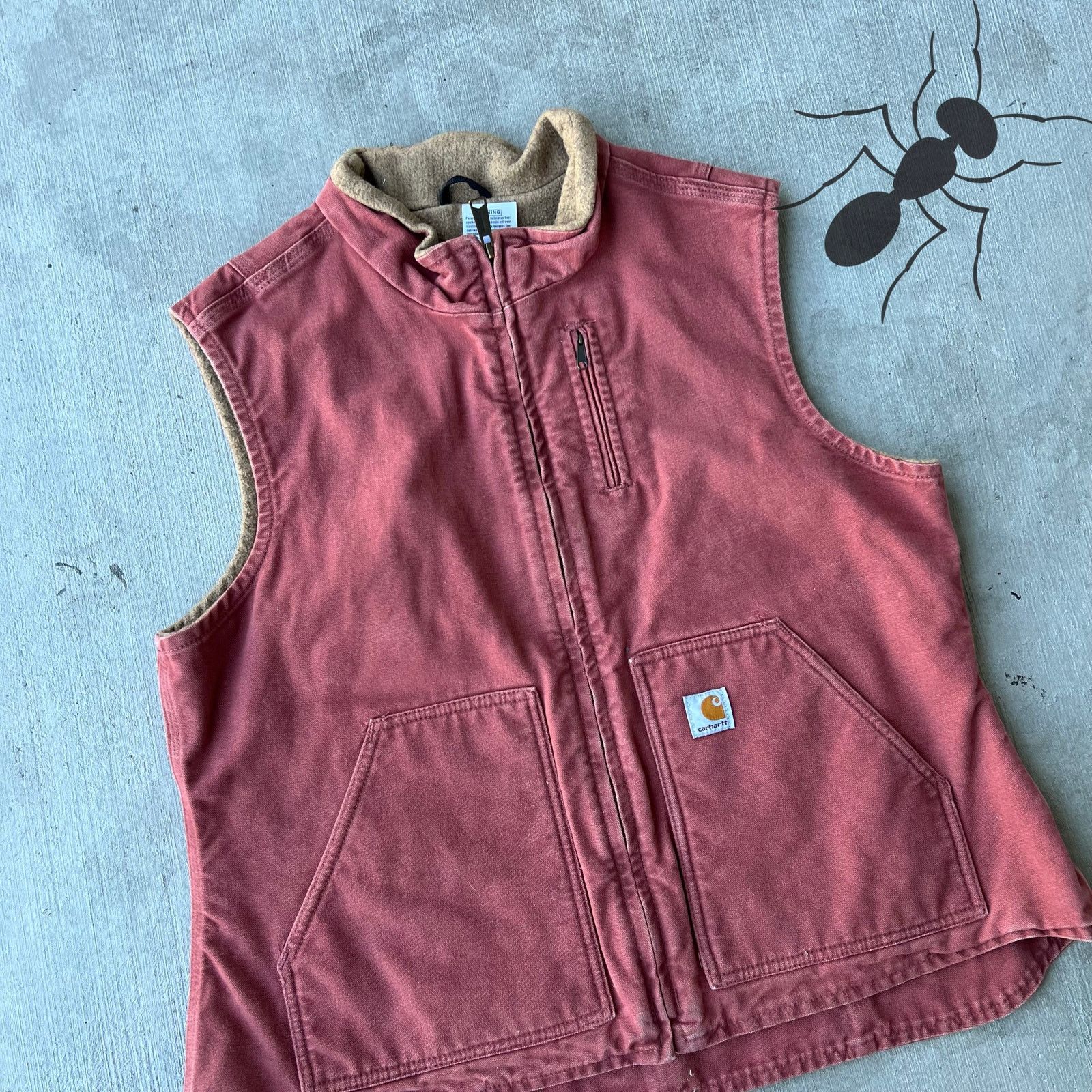 Carhartt × Vintage Carhartt WOMENS pink WV001 VRS work wear vest Size US S / EU 44-46 / 1 - 3 Thumbnail