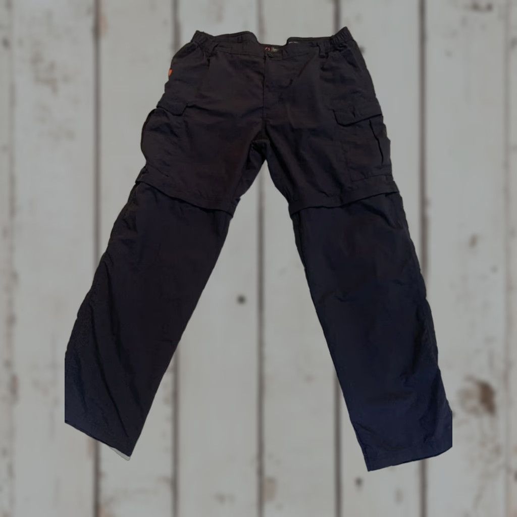 Vintage American Outdoorsman Convertible Pants Mens XL Blue Fishing Hiking Ripstop Size US 36 / EU 52 - 1 Thumbnail