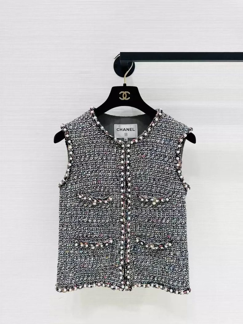 Chanel Chanel Pearl-woven vest Size XXS / US 00 / IT 34 - 1 Thumbnail