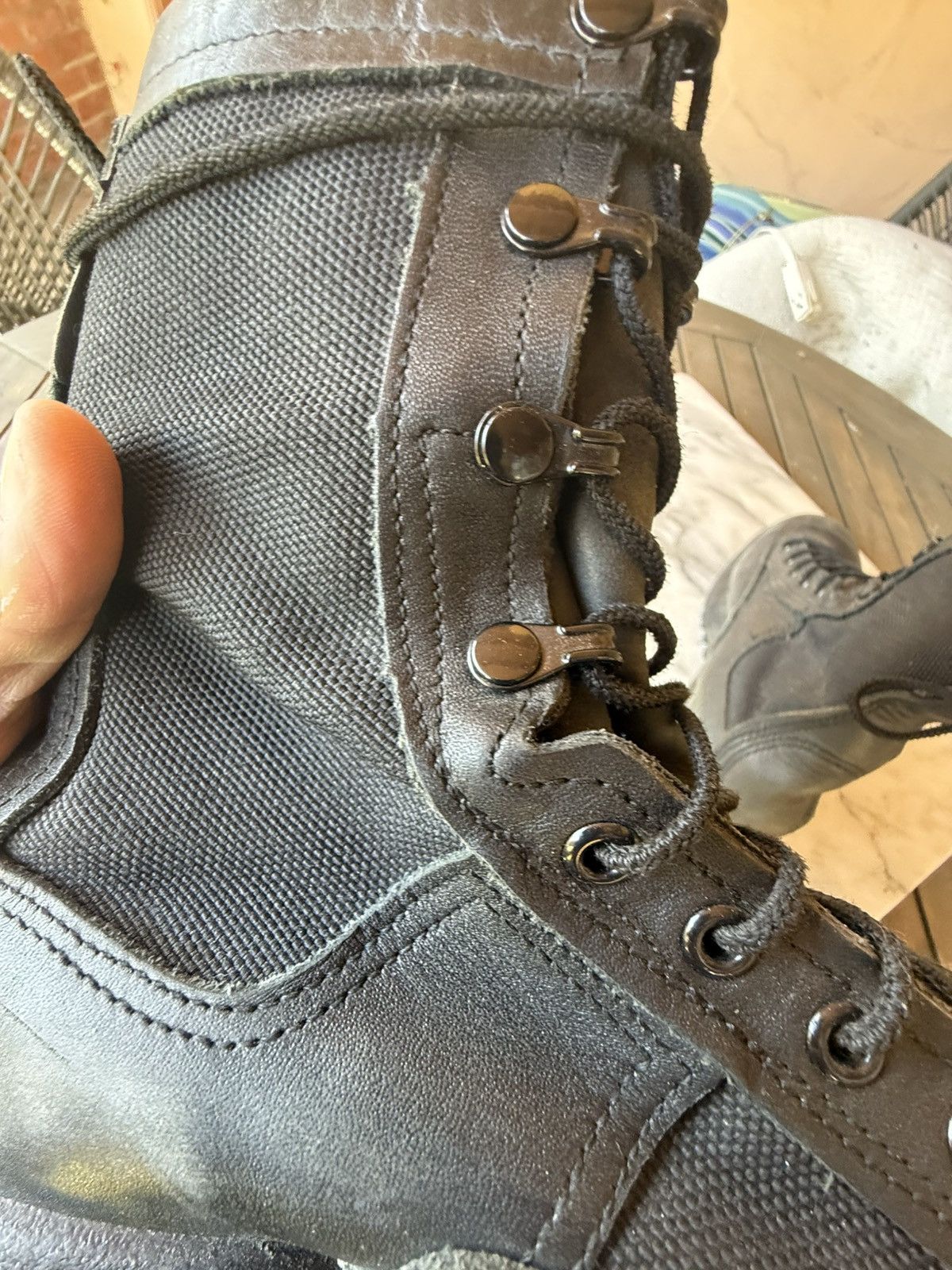 Other Belleville black leather / nylon tactical boots Sz 6 Size US 6 / EU 39 - 7 Thumbnail
