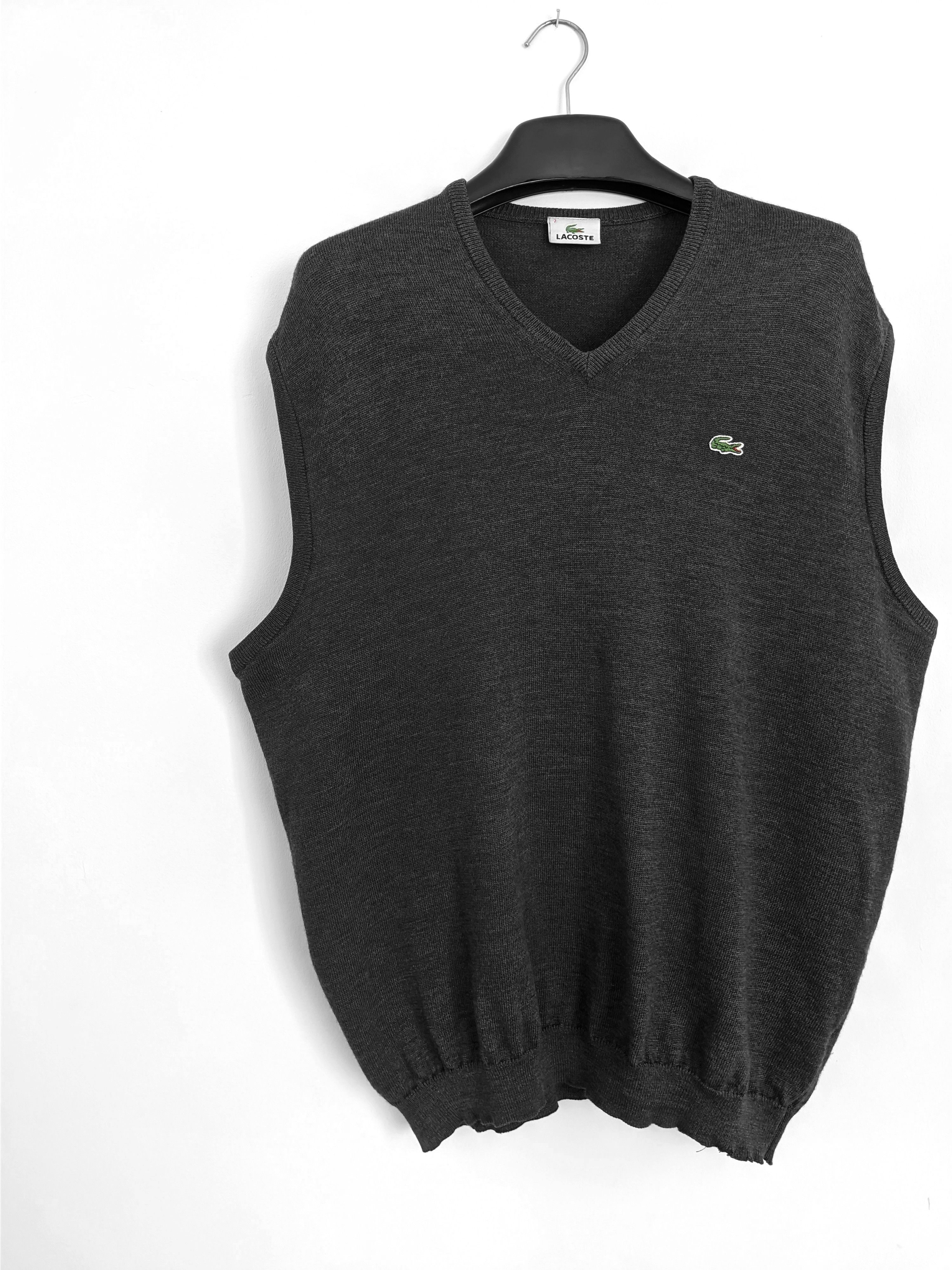 Lacoste Vintage lacoste vest cotton 90s sleveless Size US XL / EU 56 / 4 - 2 Thumbnail