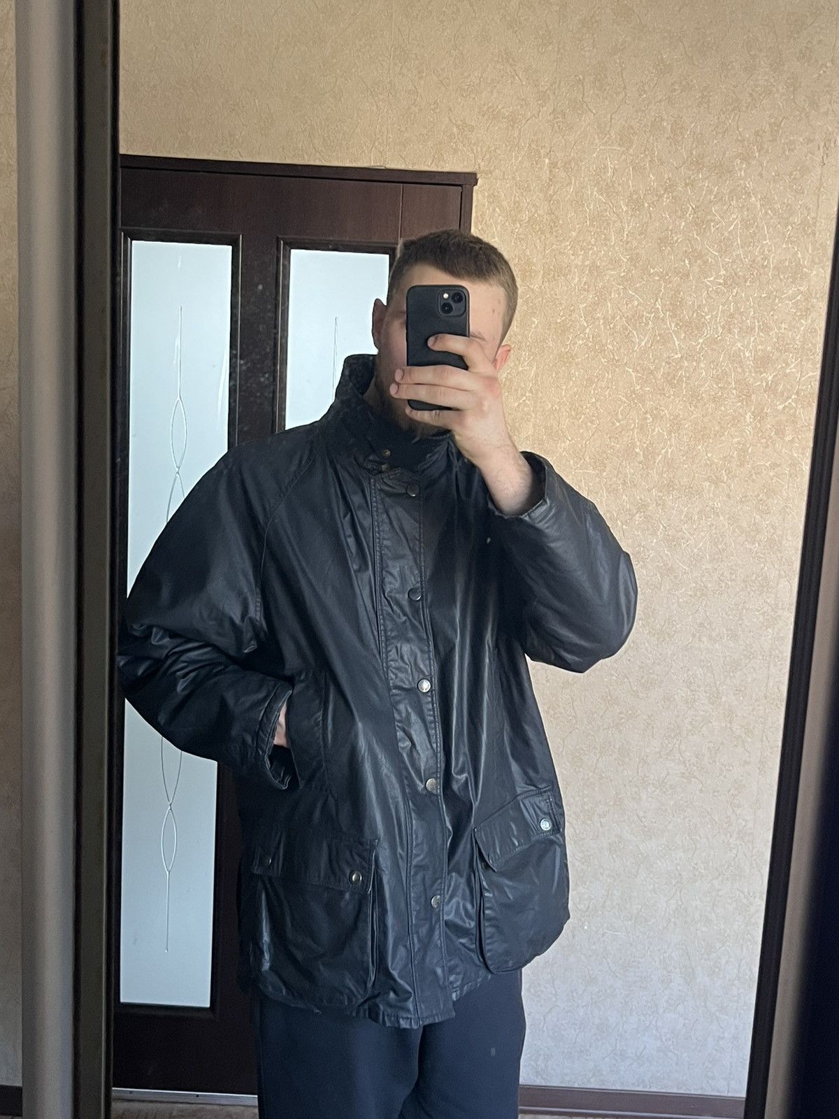 Barbour Vintage Barbour Waxed style Raincoat Jacket casuals luxury Size US XL / EU 56 / 4 - 3 Thumbnail