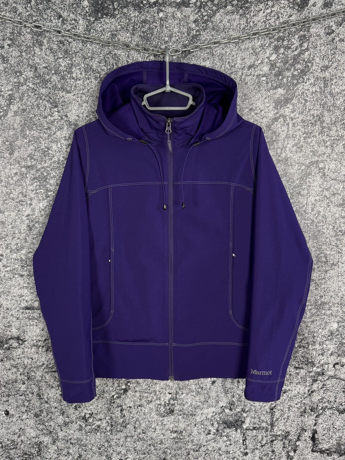 Marmot Marmot Soft Shell Hooded Jacket Outdoor Hiking Purple Size M Size M / US 6-8 / IT 42-44 - 1 Thumbnail