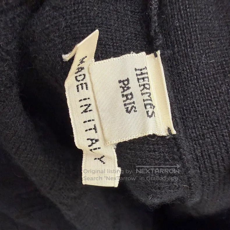 Hermes Hermes Black Lock Chain Cashmere Long Cardigan Jacket Size S / US 4 / IT 40 - 4 Thumbnail