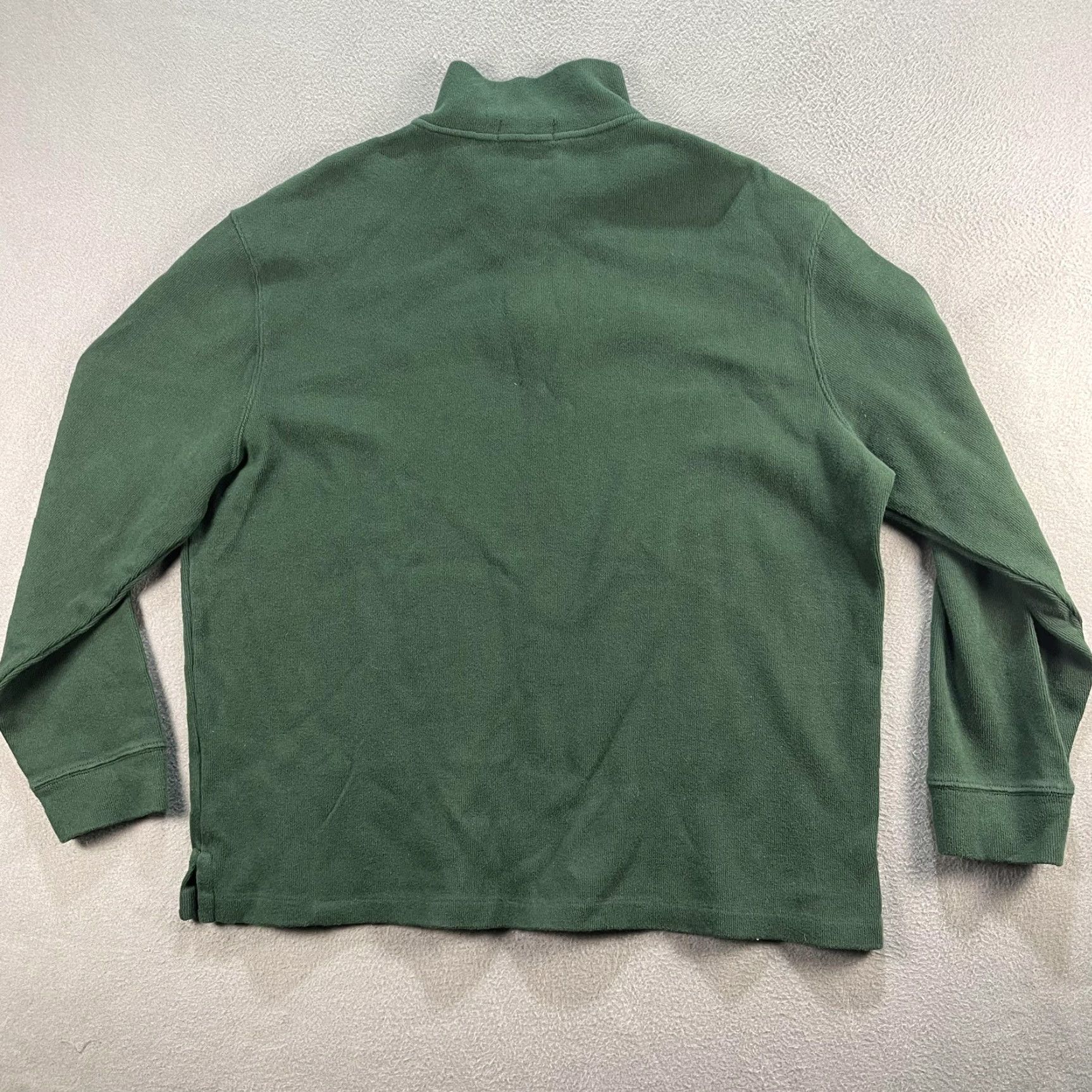 Polo Ralph Lauren Polo Ralph Lauren Sweater Mens XL Pullover Mock Neck Half Zip Hunter Green 1/4 Zip Knit Pattern Solid Polo Pony Logo Black List: Polo Ralph Lauren Size US XL / EU 56 / 4 - 2 Thumbnail