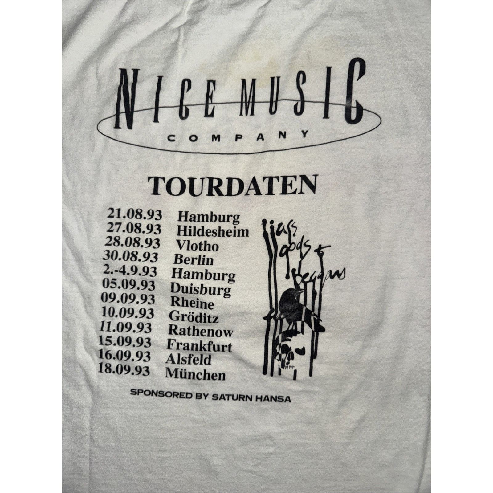 Band Tees × Vintage John Springfield “Love in Hell” Band T-Shirt White Size US M / EU 48-50 / 2 - 8 Thumbnail