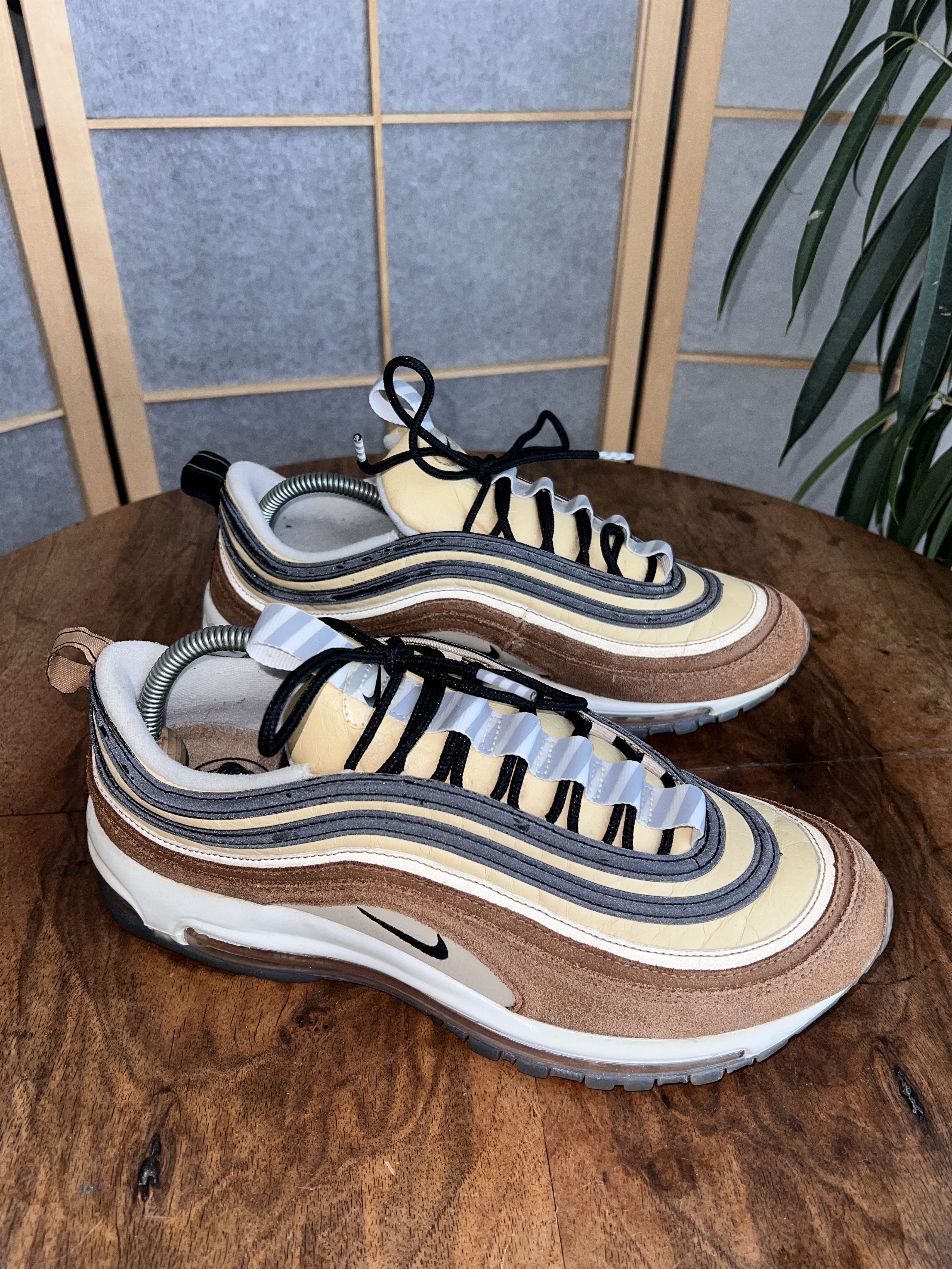 Nike Crazy! Nike Air Max 97 Barcode sneakers Elemental Gold shoes Size US 10.5 / EU 43-44 - 18 Thumbnail