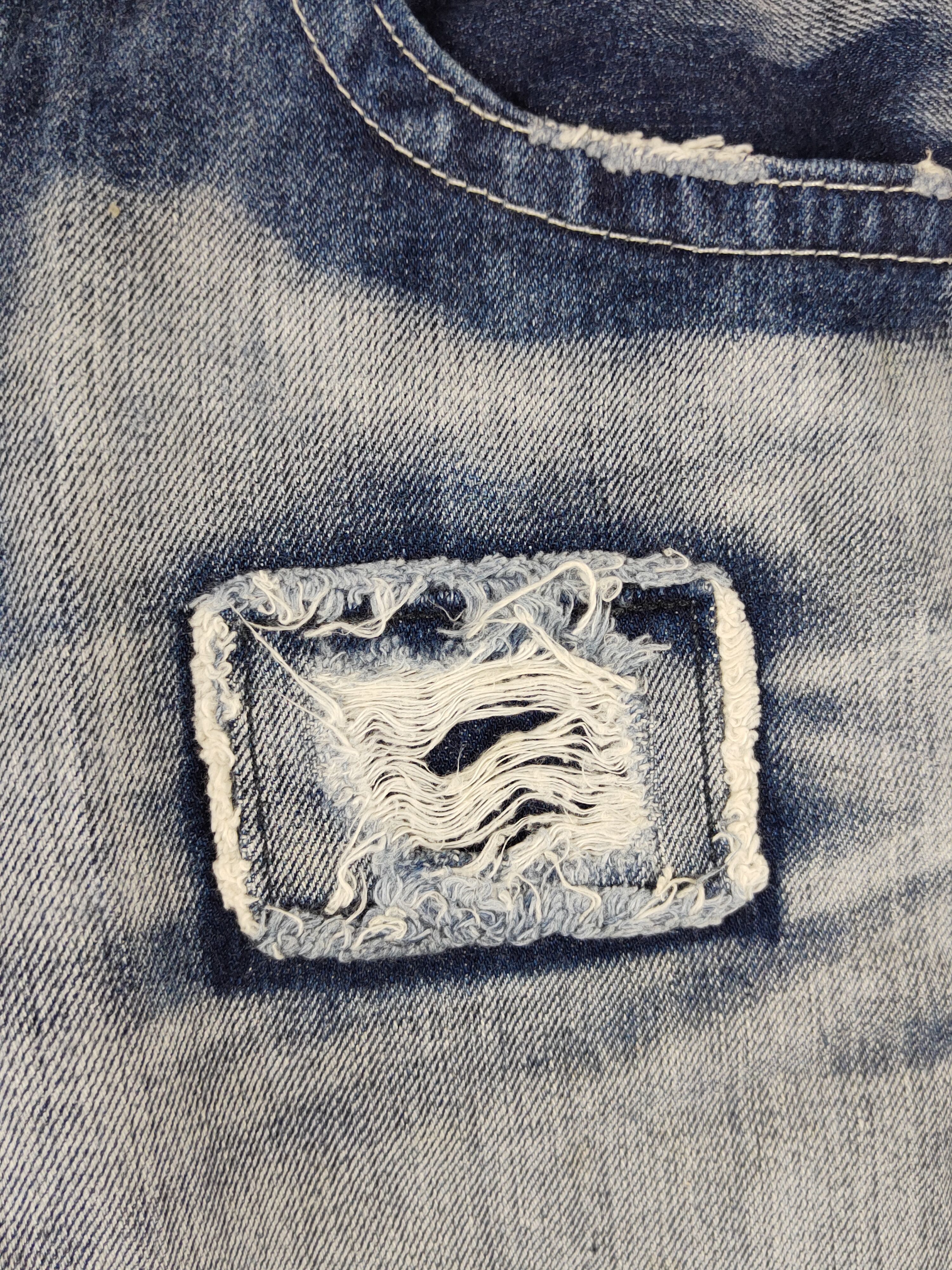 Edwin Something-Edwin venus Blue Distressed faded Denim #S1592 Size US 31 - 5 Thumbnail