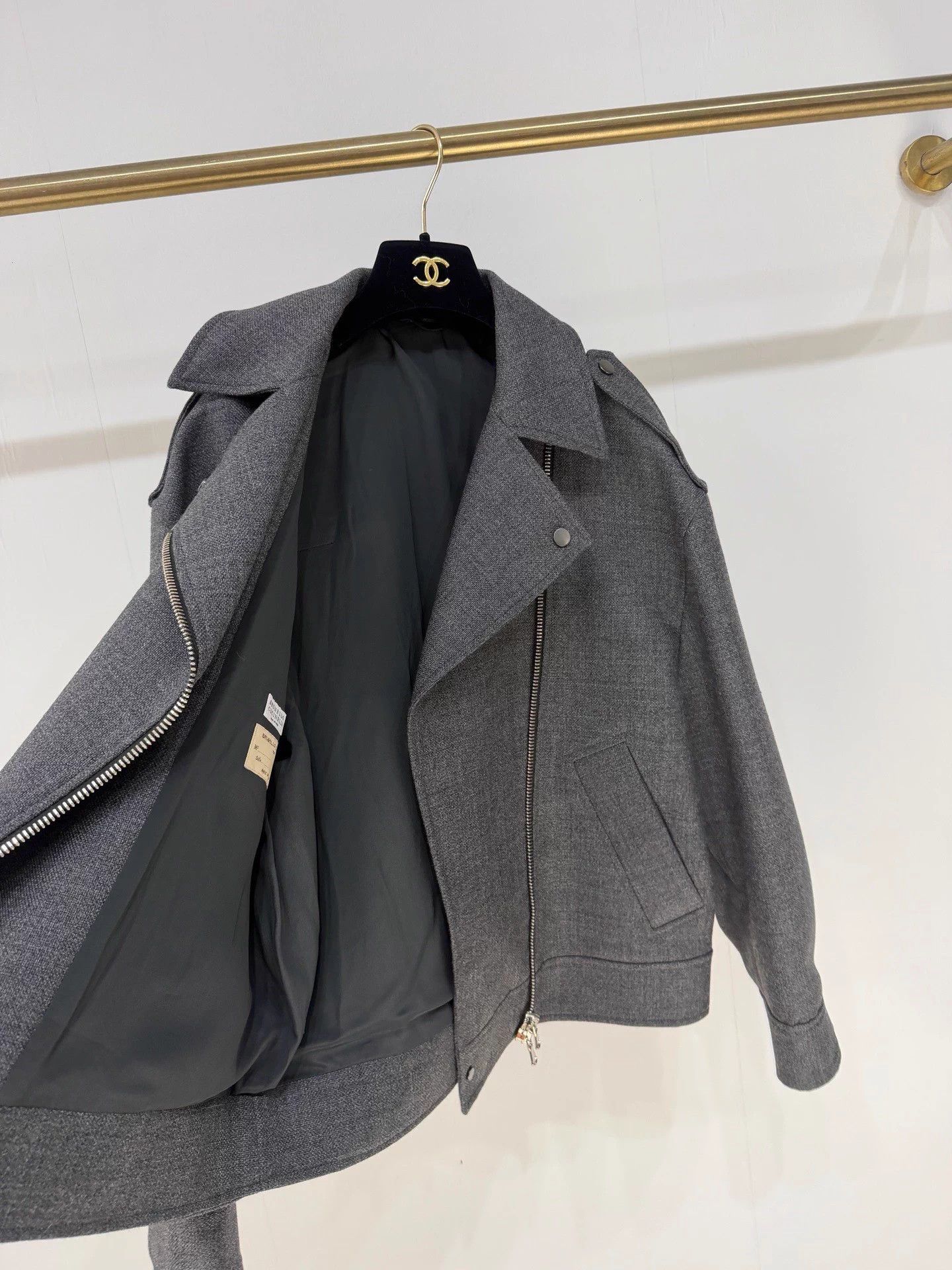 Brunello Cucinelli Brunello Cucinelli Gray Wool Jacket 40 Unworn Size S / US 4 / IT 40 - 3 Thumbnail