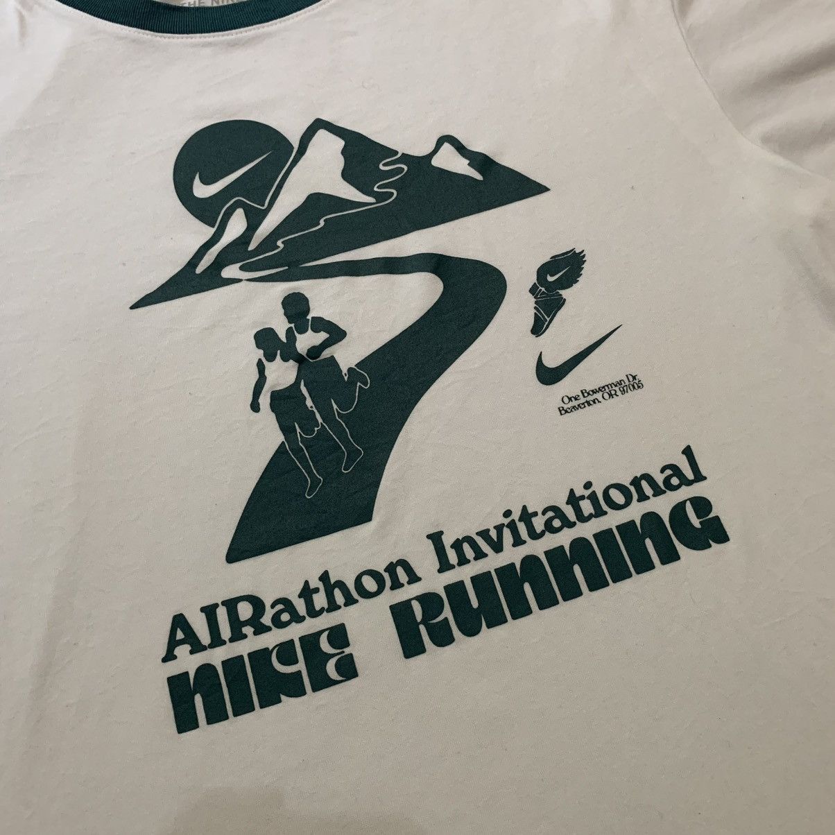 Nike Nike Tee AIRathon One Bewerman Dr. Beaverton Size US S / EU 44-46 / 1 - 3 Thumbnail