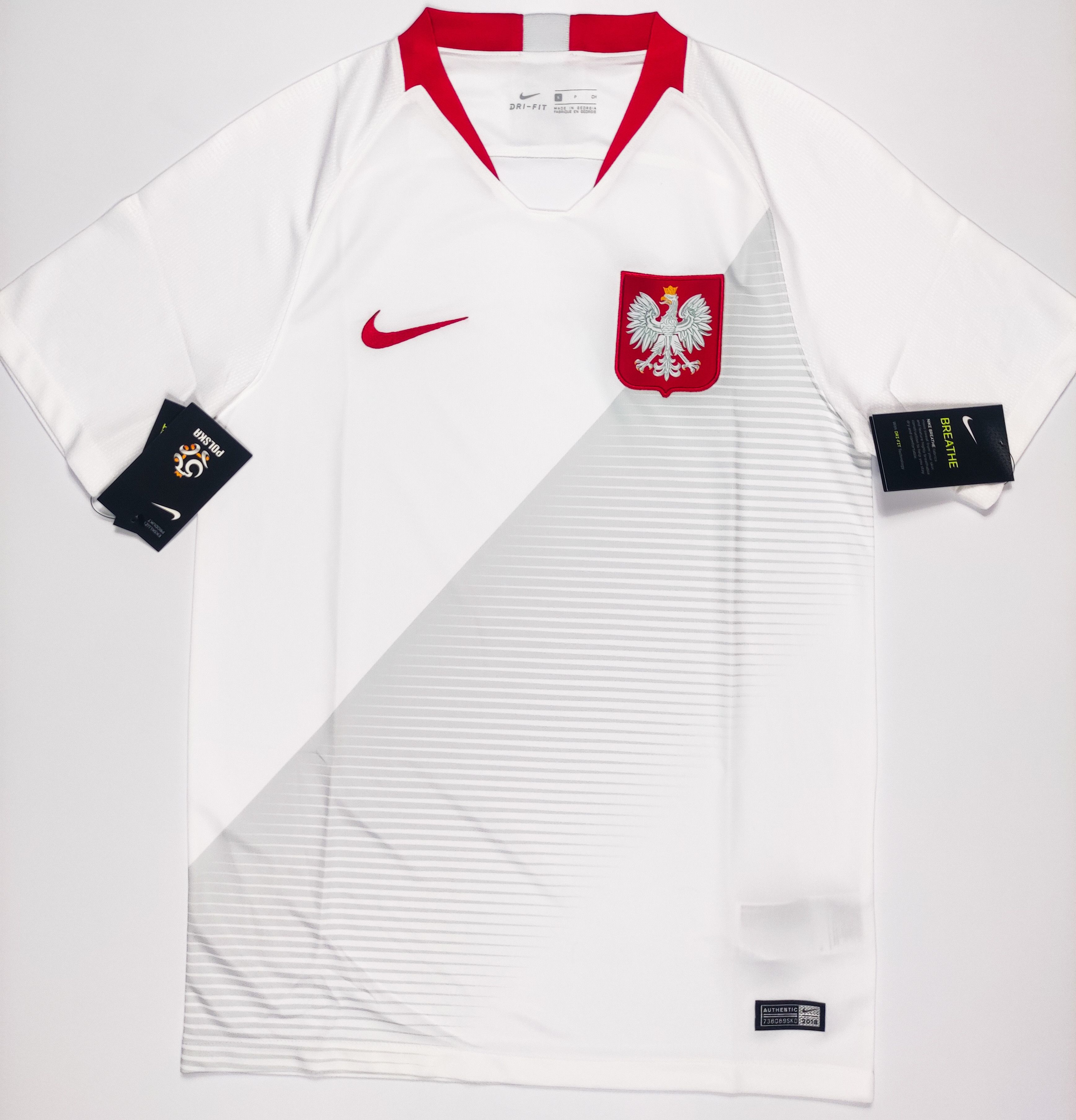 BNWT Poland FIFA World Cup 2018 Nike Home Shirt Kit Jersey S