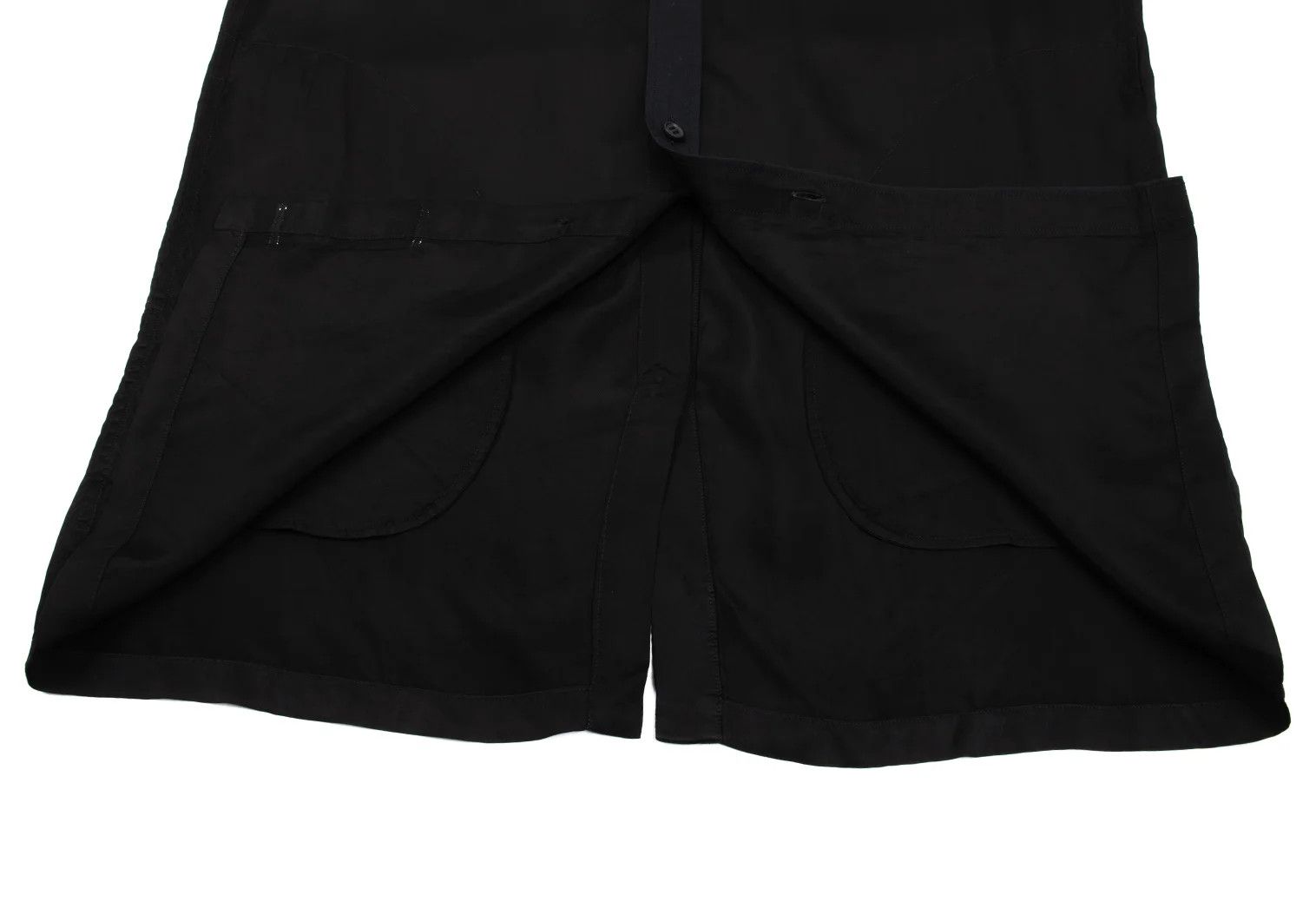 Yohji Yamamoto Yohji Yamamoto Cotton Back Button Shirt Black 4 Size US XL / EU 56 / 4 - 12 Thumbnail
