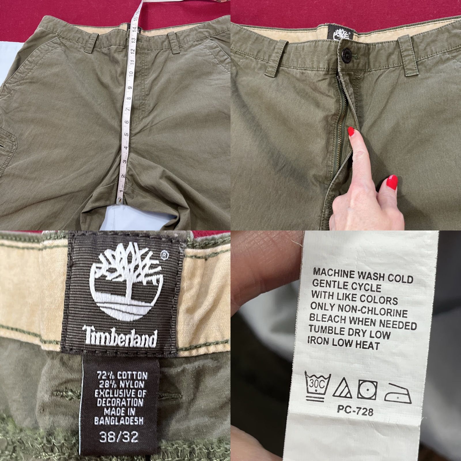 Timberland Timberland Zip OFF Leg ARMY GREEN Pants Shorts 38/32 Cargo Outdoor Men Zip OFF Leg Pants 38 in Greenmens Size US 38 / EU 54 - 8 Thumbnail