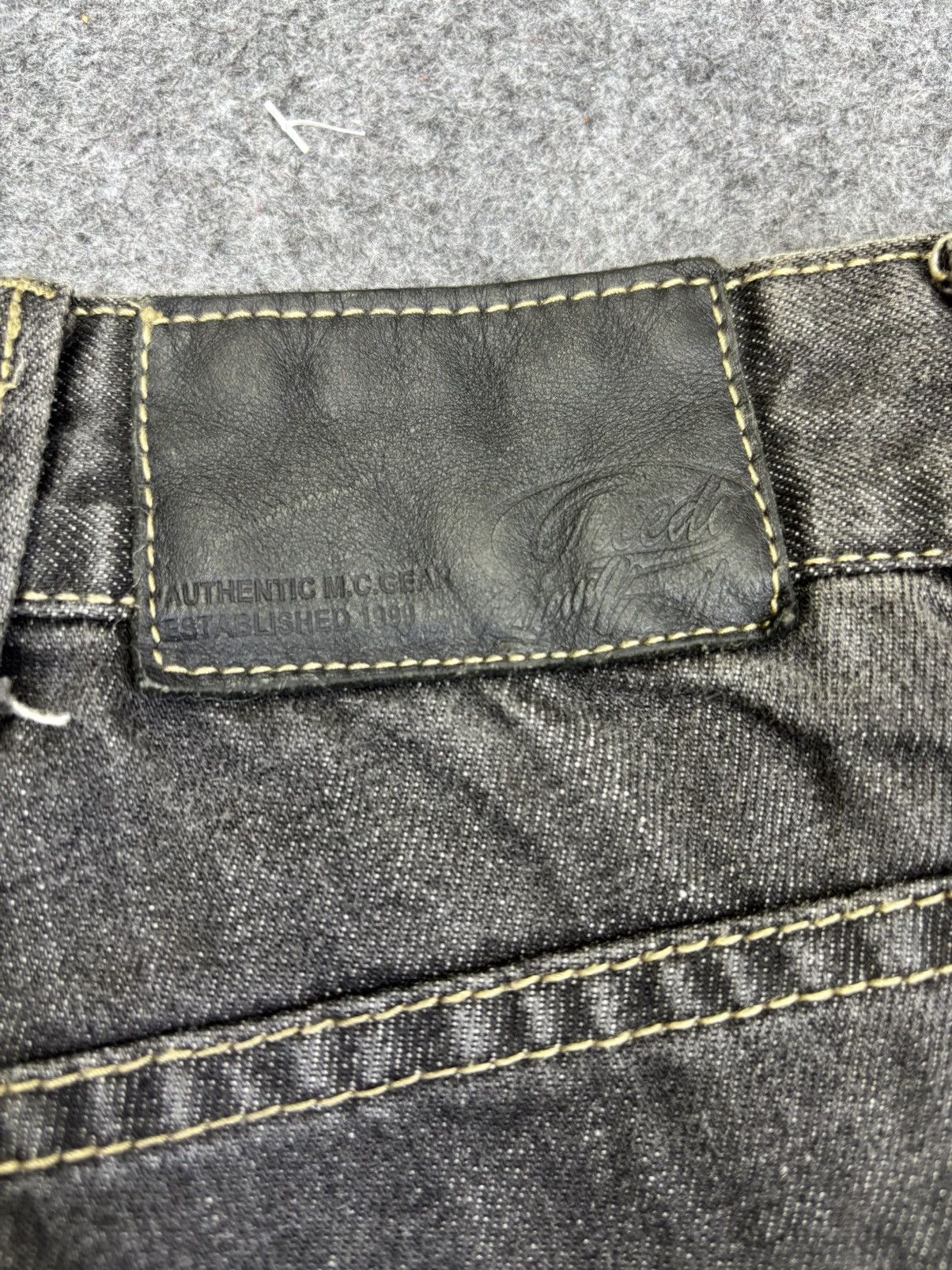 Japanese Brand 💥Biker Denim💥Greddy Multipockets Biker Denim F717 Size US 27 - 16 Thumbnail