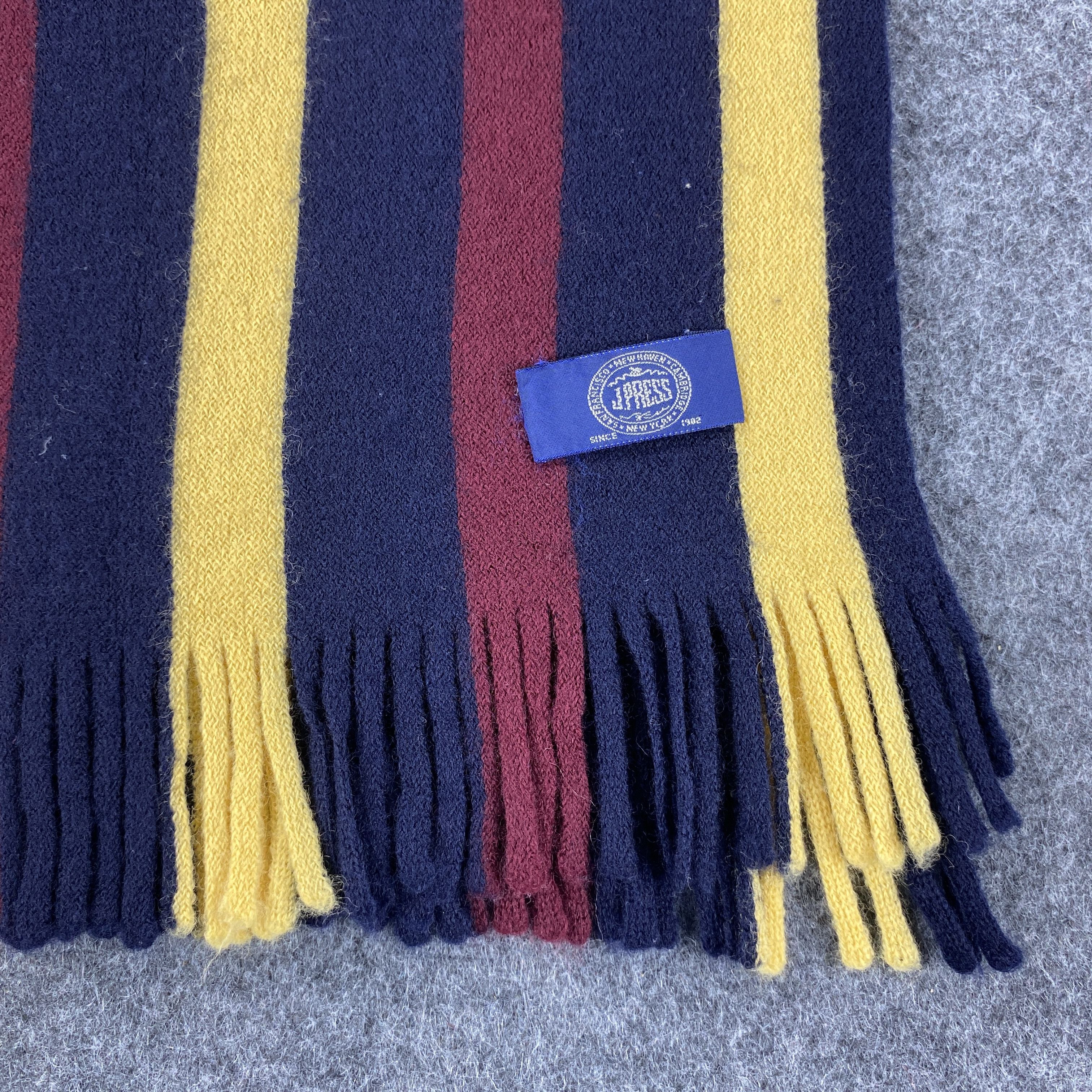 J. Press × Vintage J. Press Scarf # Muffler # Neckwear # D490 Size ONE SIZE - 2 Thumbnail