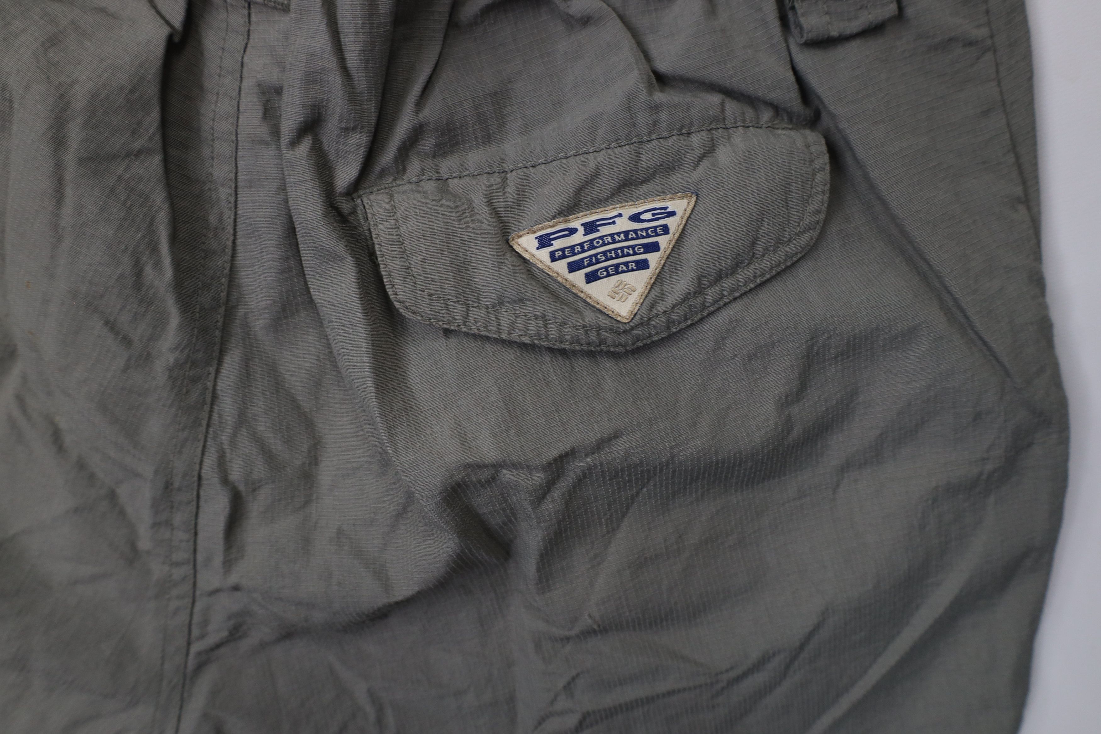 Columbia × Vintage Vintage 90s Columbia Wide Leg Convertible Cargo Pants Shorts Size 32" / US 10 / IT 46 - 12 Thumbnail
