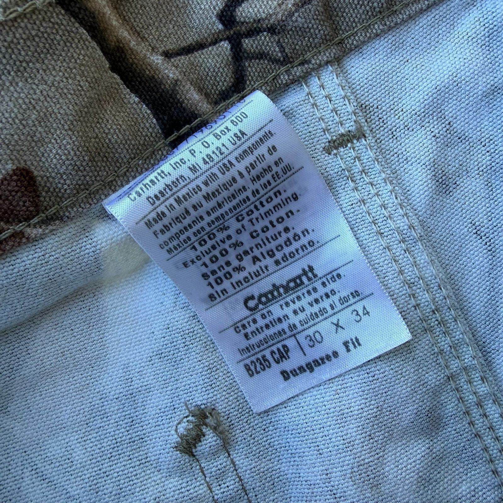 Carhartt × Vintage Carhartt realtree camo work wear carpenter pants Size US 29 - 7 Thumbnail