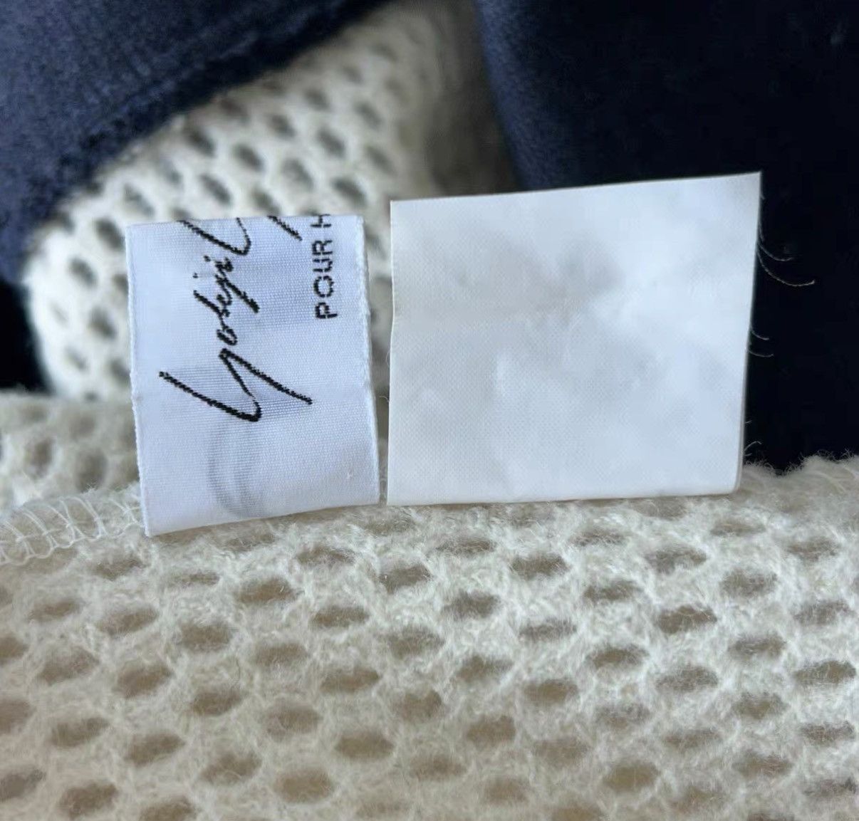 Yohji Yamamoto Yohji Yamamoto 91SS Hand-Knit Cutout Shirt K4 Size US M / EU 48-50 / 2 - 6 Thumbnail