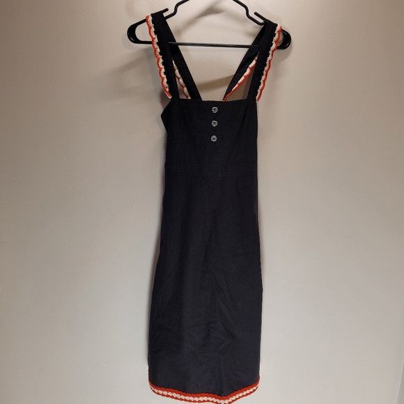 Sonia Rykiel Sonia Rykiel crochet cherry trim black pinafore dress - 36 Size XS / US 0-2 / IT 36-38 - 2 Thumbnail