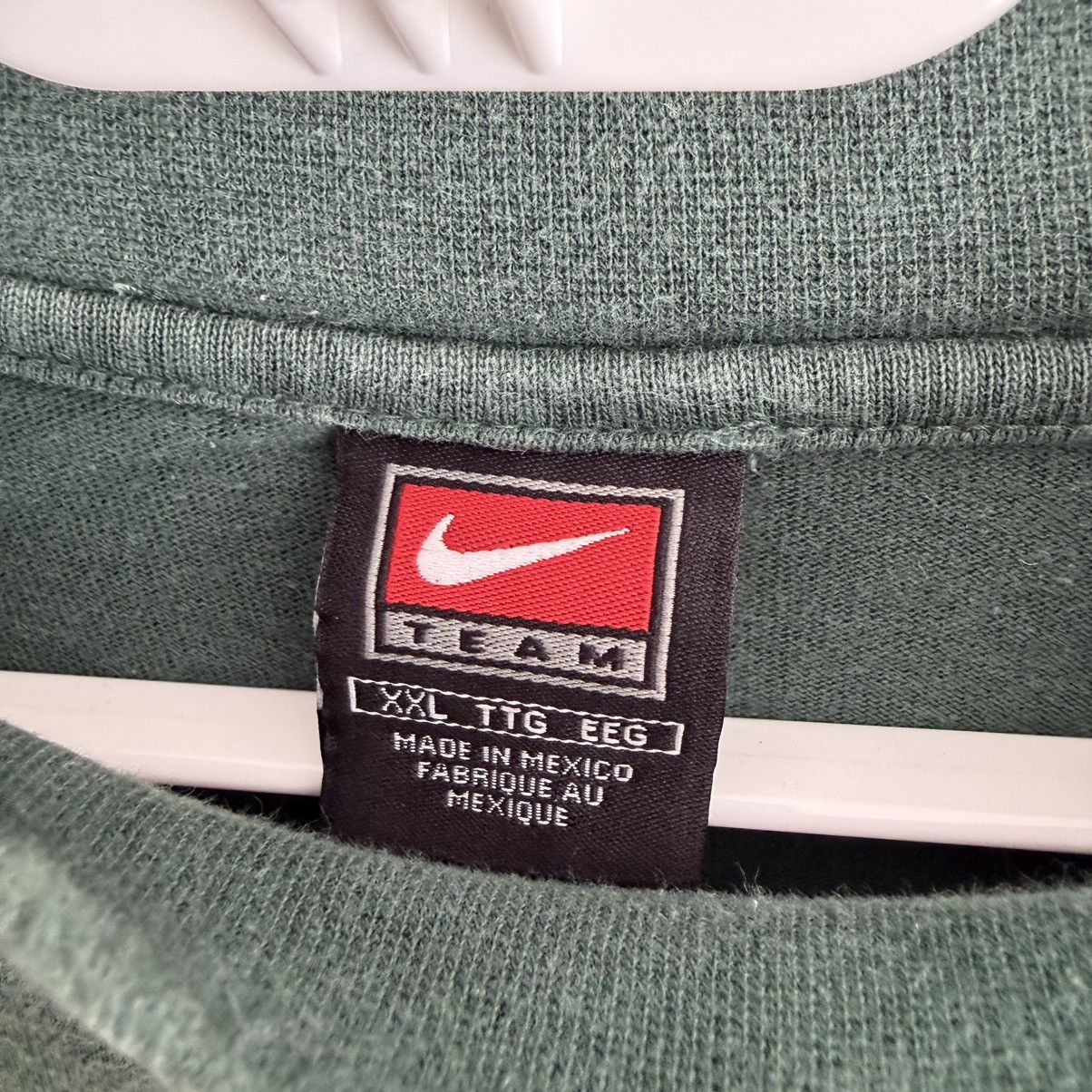 Nike Vintage 90s Nike Oregon Ducks Green Mock Neck L/S XXL Size US XXL / EU 58 / 5 - 3 Thumbnail