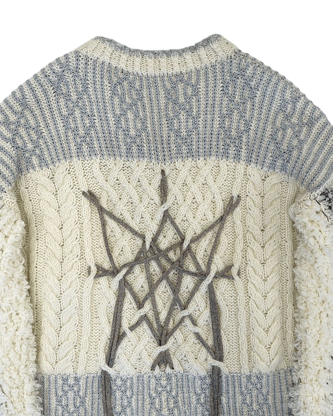 Japanese Brand Rurumu: AW21 String Detail Glitter Thread Cardigan Size ONE SIZE - 9 Thumbnail