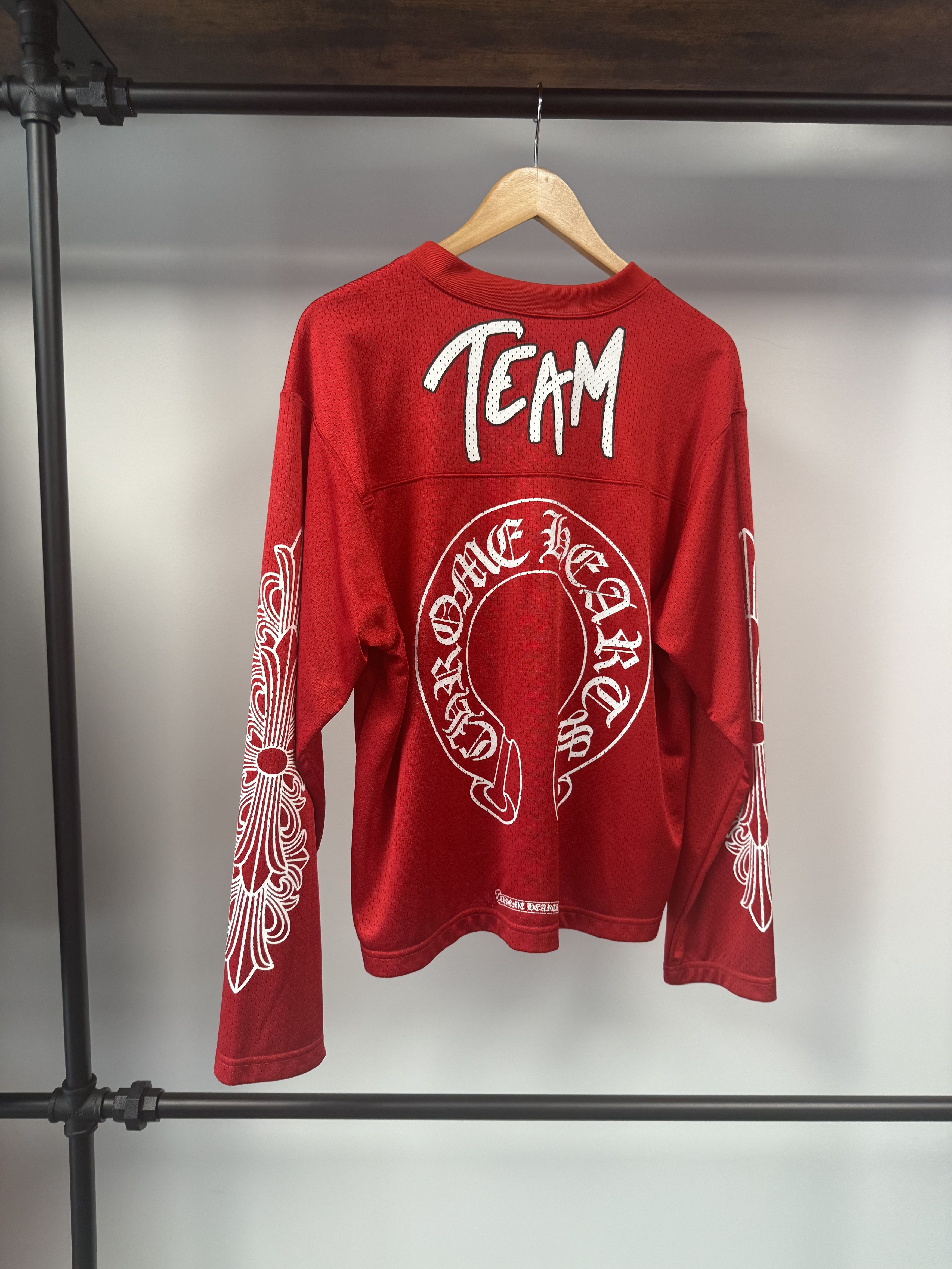 Chrome Hearts Chrome Hearts x Matty Boy "Form" Mesh LS Jersey Red - XS Size US XS / EU 42 / 0 - 4 Thumbnail