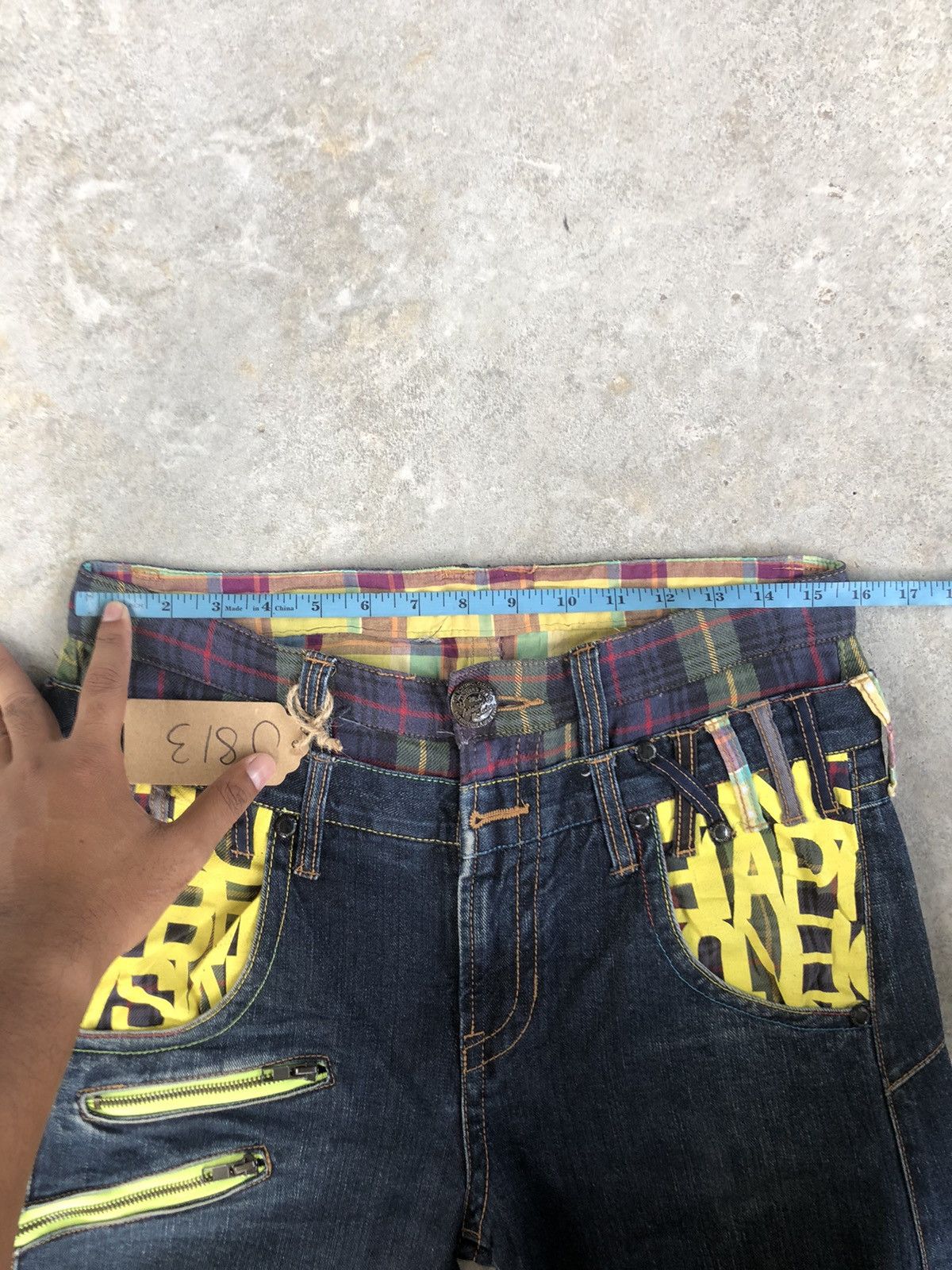 Hysteric Glamour Japanese Plsntiful Double Waist Distressed Jeans Size US 31 - 19 Thumbnail