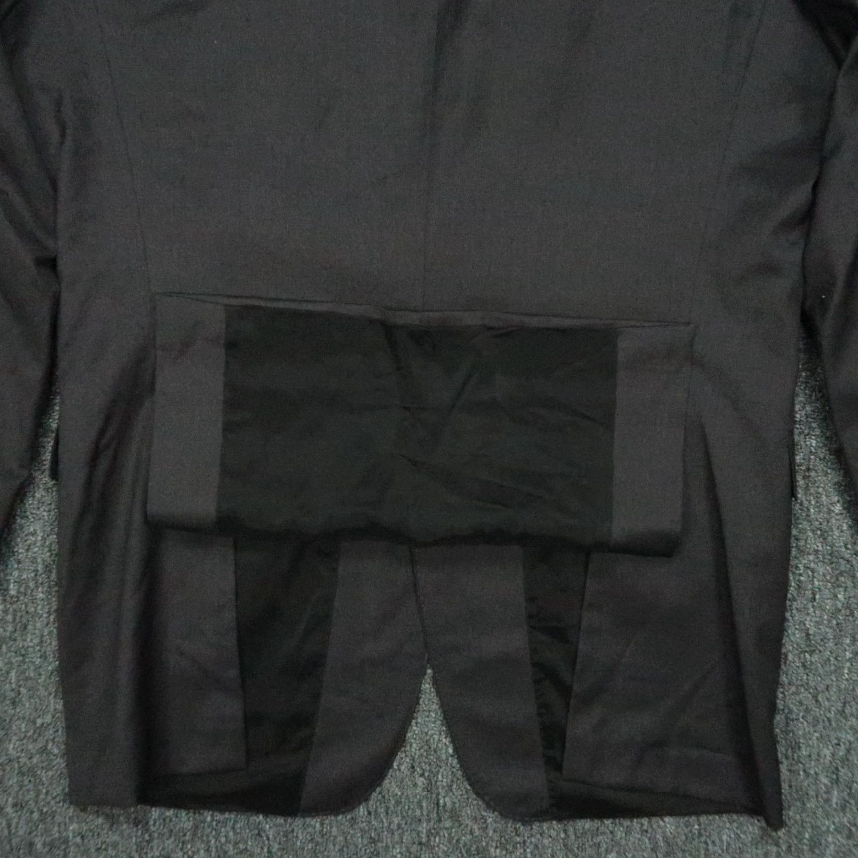 Hugo Boss HUGO BOSS Blazer Mens 42L Charcoal Gray Wool Stretch 2 Piece Notch Lapel Single-Breasted 2-Button 3-Button Sleeve Long/Dry Clean Only Vintage: No Size 42R - 7 Thumbnail