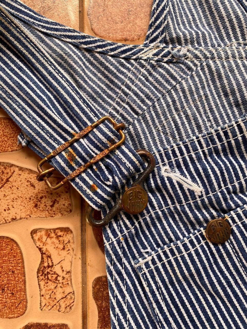 Big John × Vintage Vintage Hikory Railroad Overall By Big John Size US 31 - 11 Thumbnail